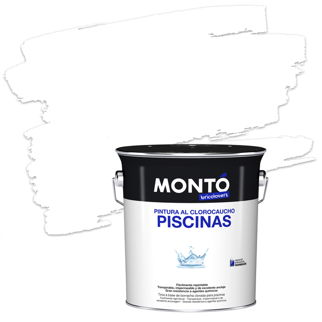 Tinta para piscinas MONTÓ CLORO BRANCO 4L