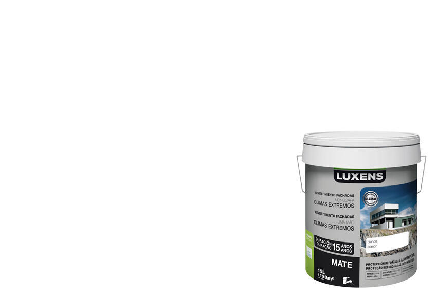 Pintura para fachadas acrílica multicolor luxens de 15 l