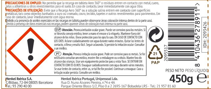 Recarga anti-humidade para Rubson Aero360º baunilha 450gr - 9