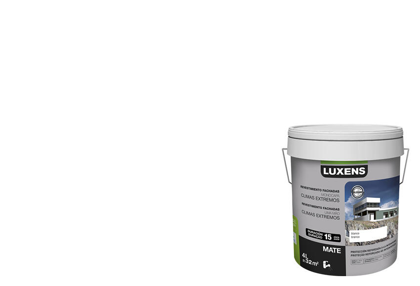 Pintura para fachadas acrílica multicolor luxens de 4 l