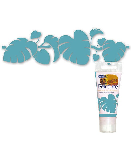 Smalto da interno per mobile stencil, ID blu turchese opaco, 0.05 L