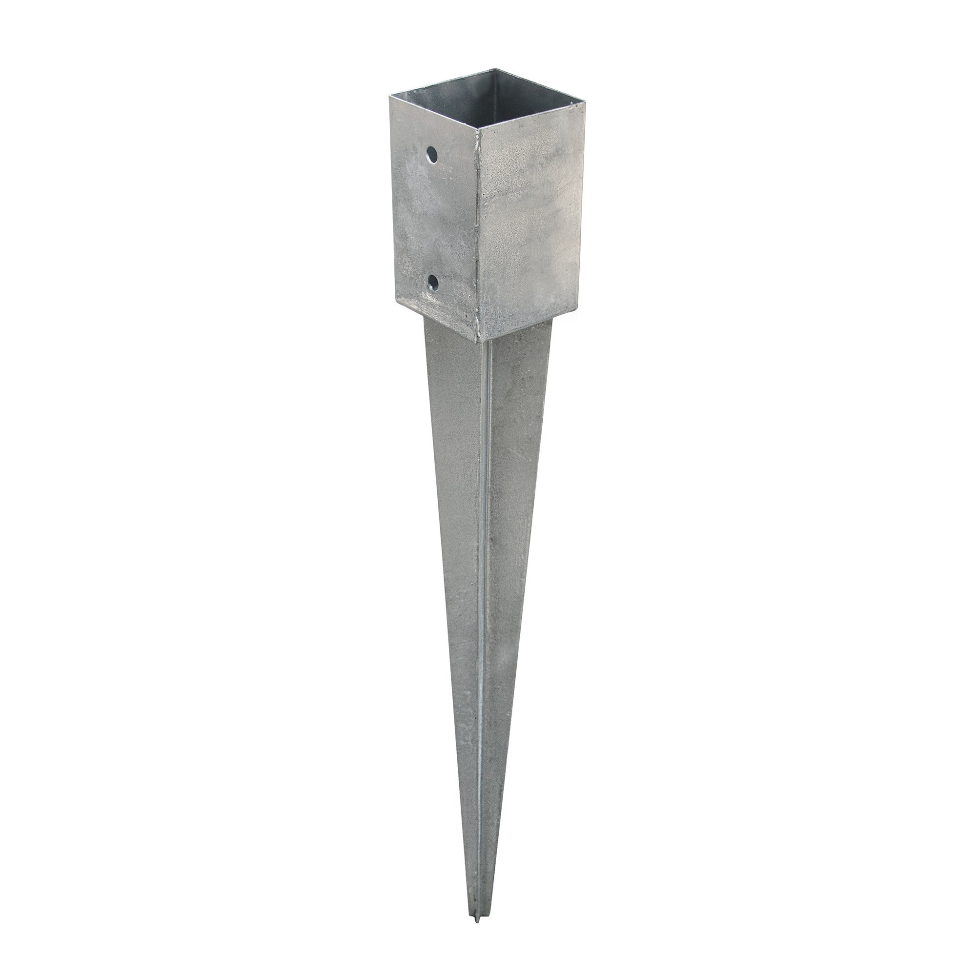 Piqueta especial para poste de madera en acero galvanizado