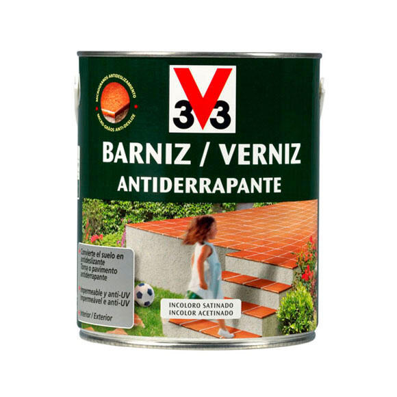 Verniz anti deslizante para chão V33 INCOLOR 2.5L - 6