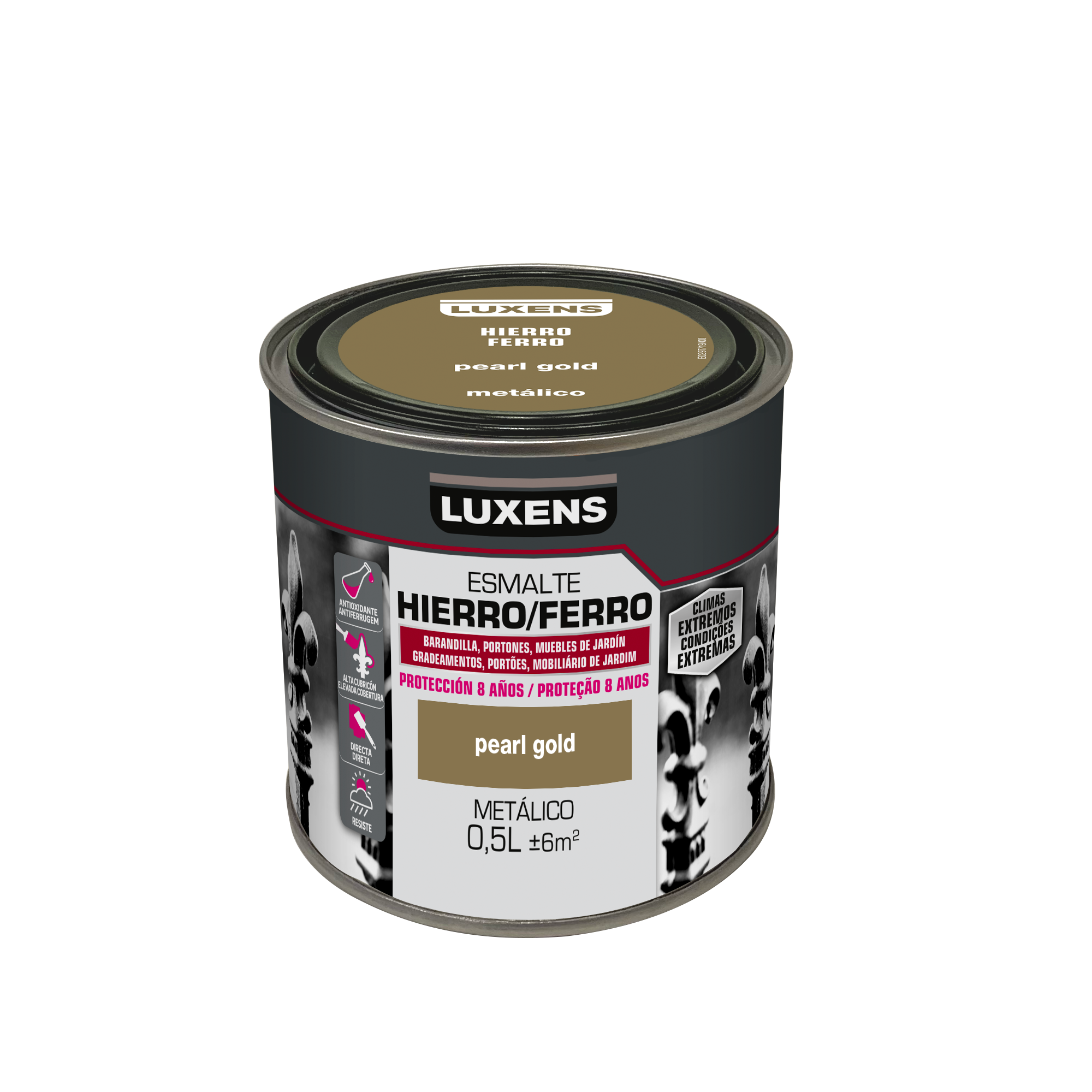 Esmalte Luxens antioxidante liso 8anos 0.50l gold - 4