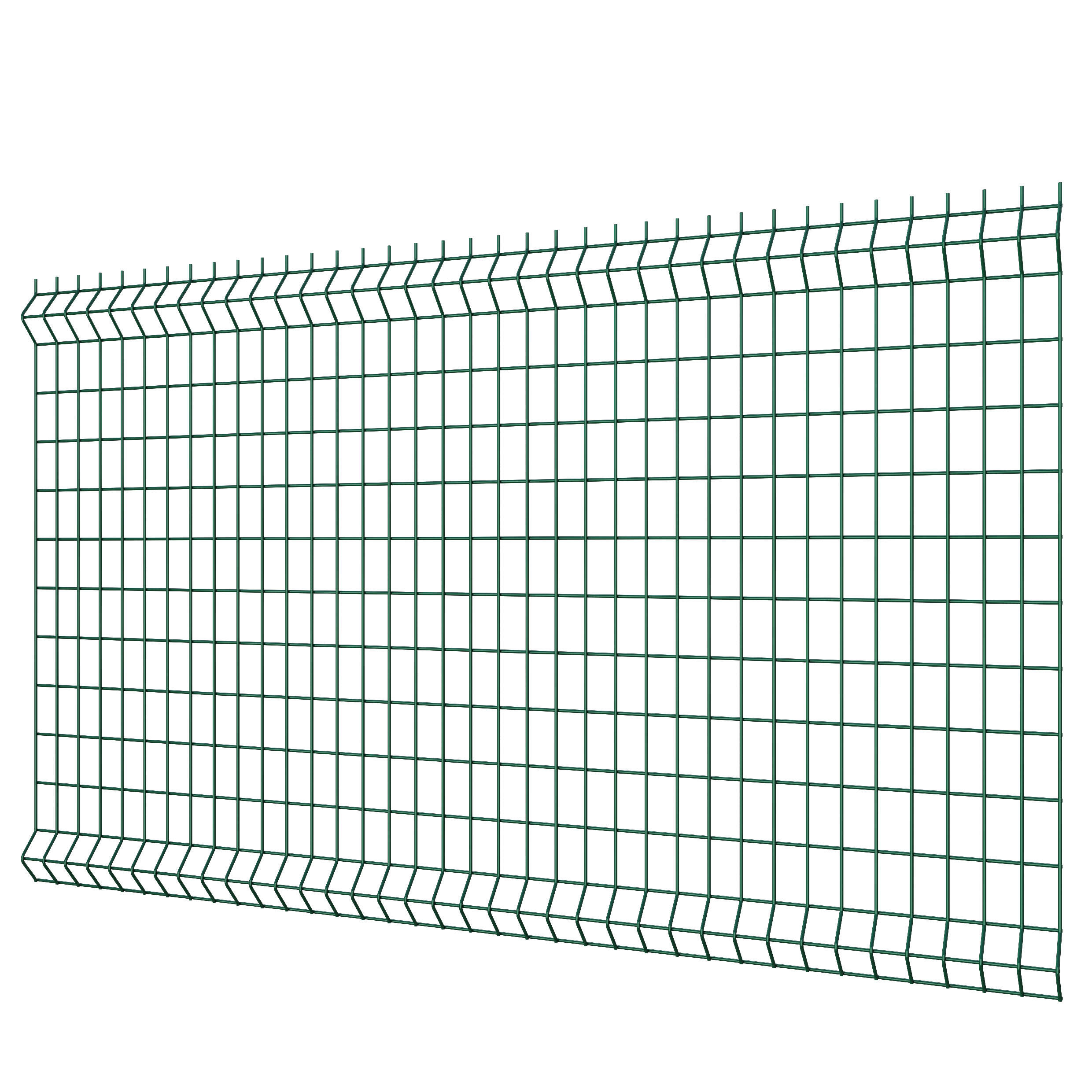 Panel soldado de acero verde 1.5x2.5 m