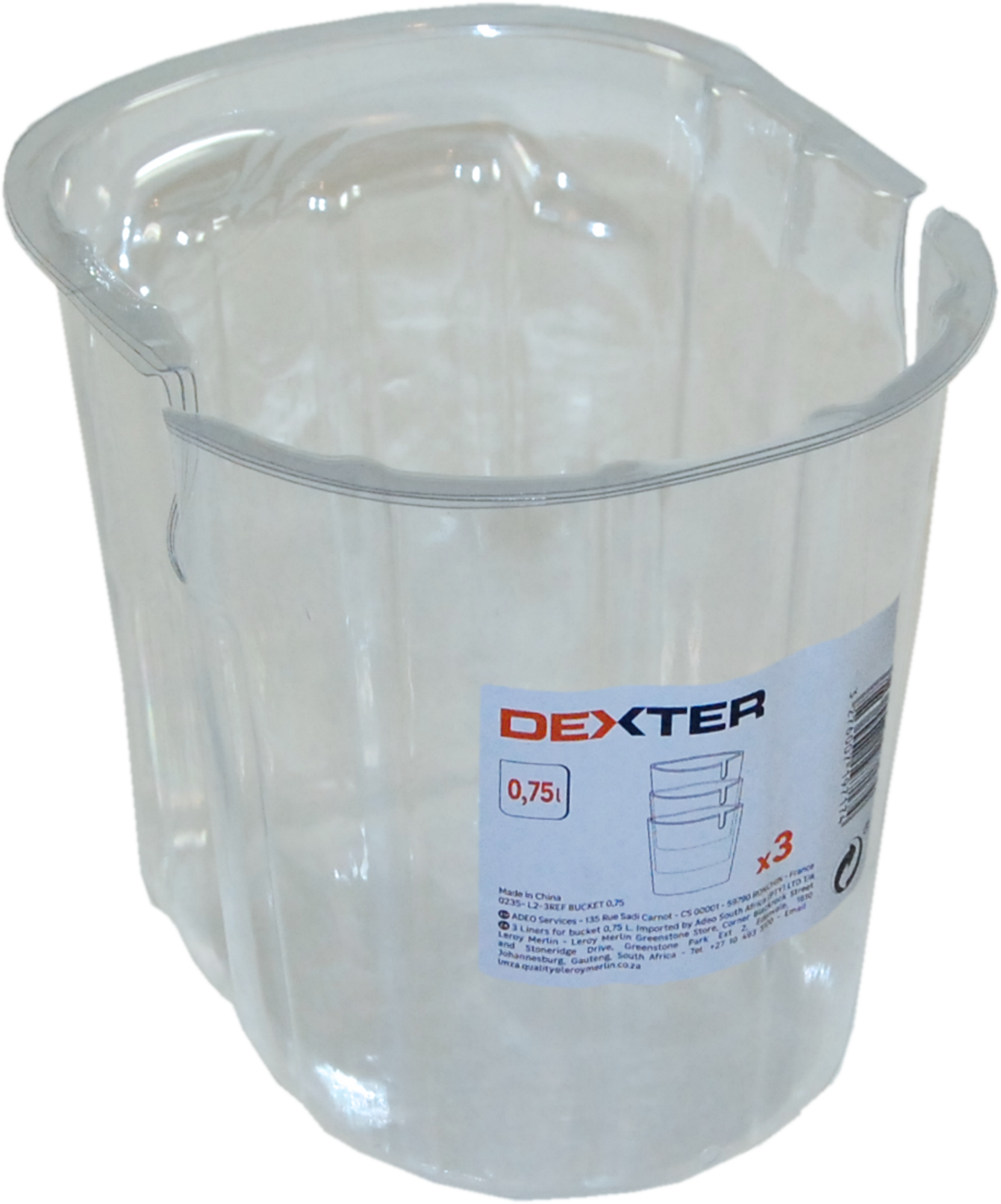 3 fundas desechables para cubeta dexter 0.75l