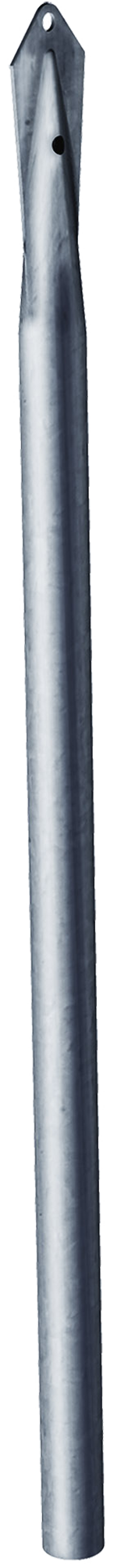 Tornapuntas de acero gris / plata de 38mm y 180 cm