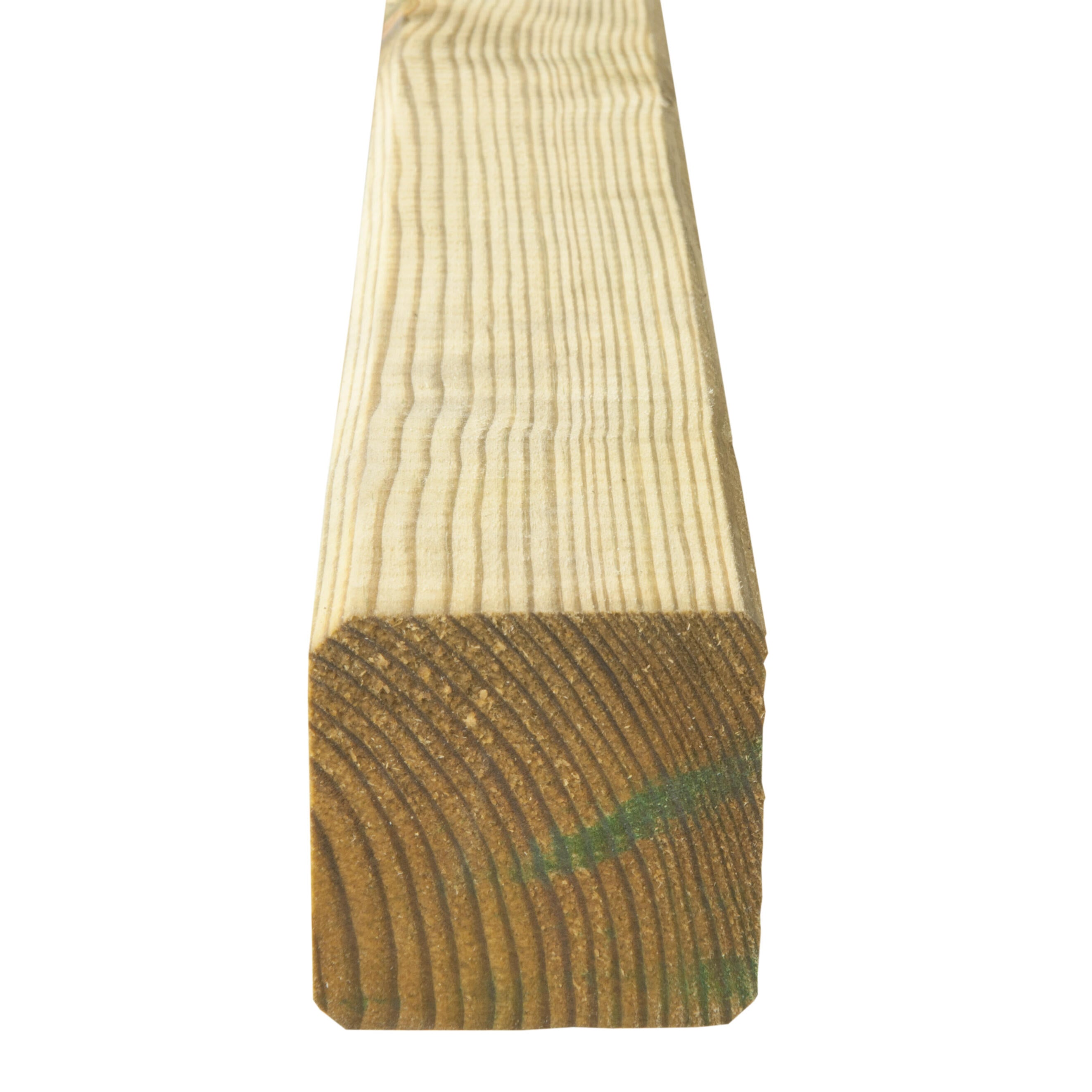 Poste rectangular de madera 6 x 6 x 180 cm natural - 4