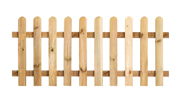 Valla de madera beige Clelia 70x180 cm