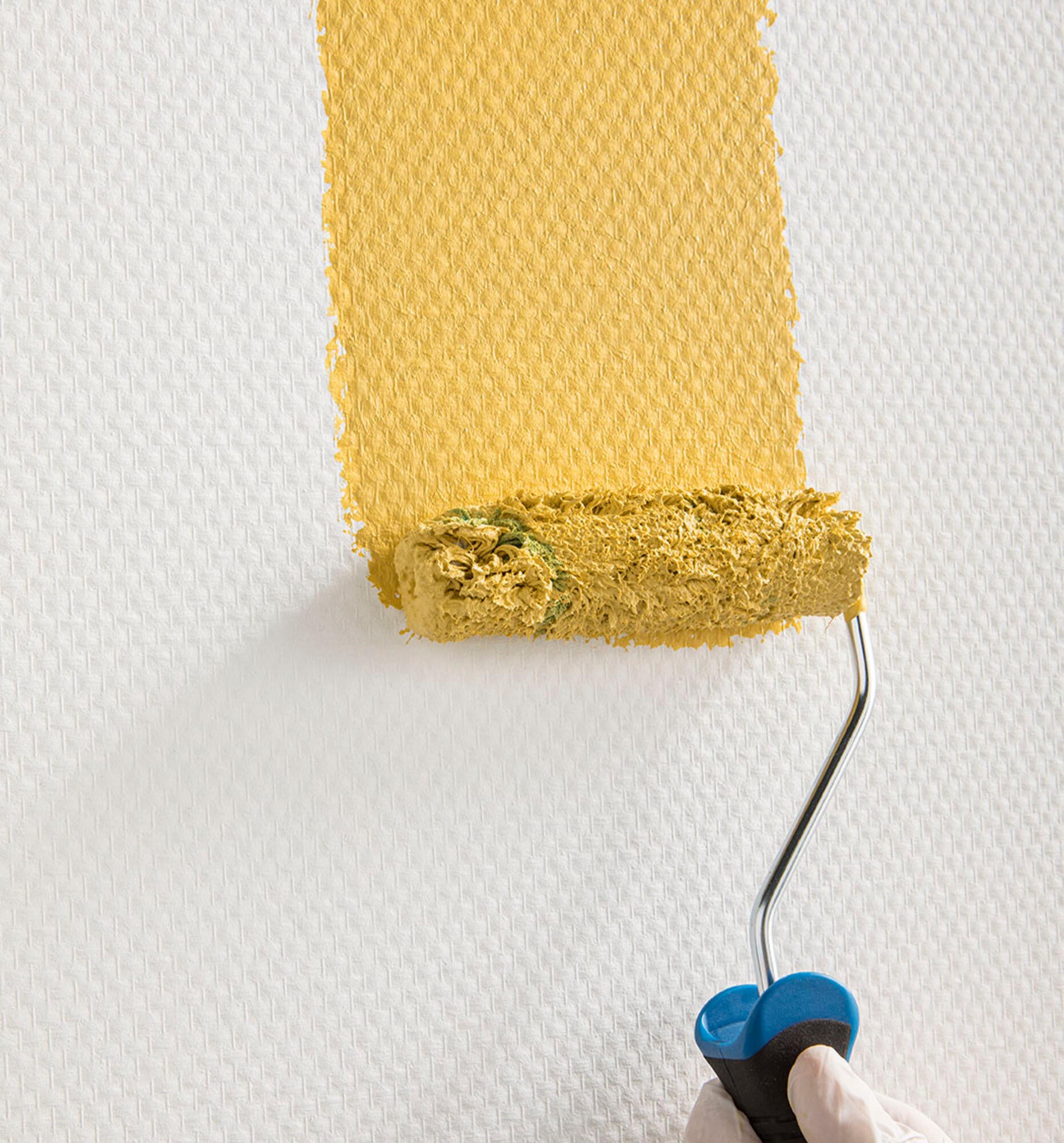 Mini rodillo para pintar superficies rugosas de 110 mm de anchura, 15 mm de diámetro, pelo largo (más de 12 mm). Fibra de poliéster. Varilla de acero. - 4