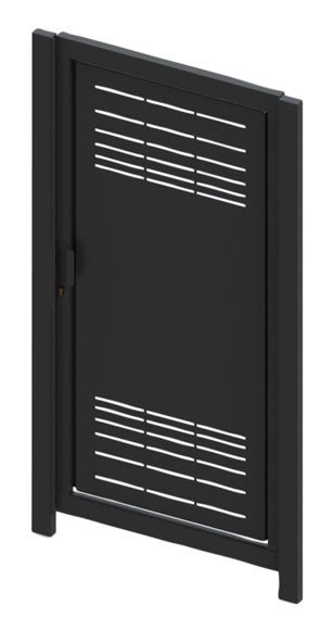 Puerta peatonal doorself parallels 100x200 cm gris forja