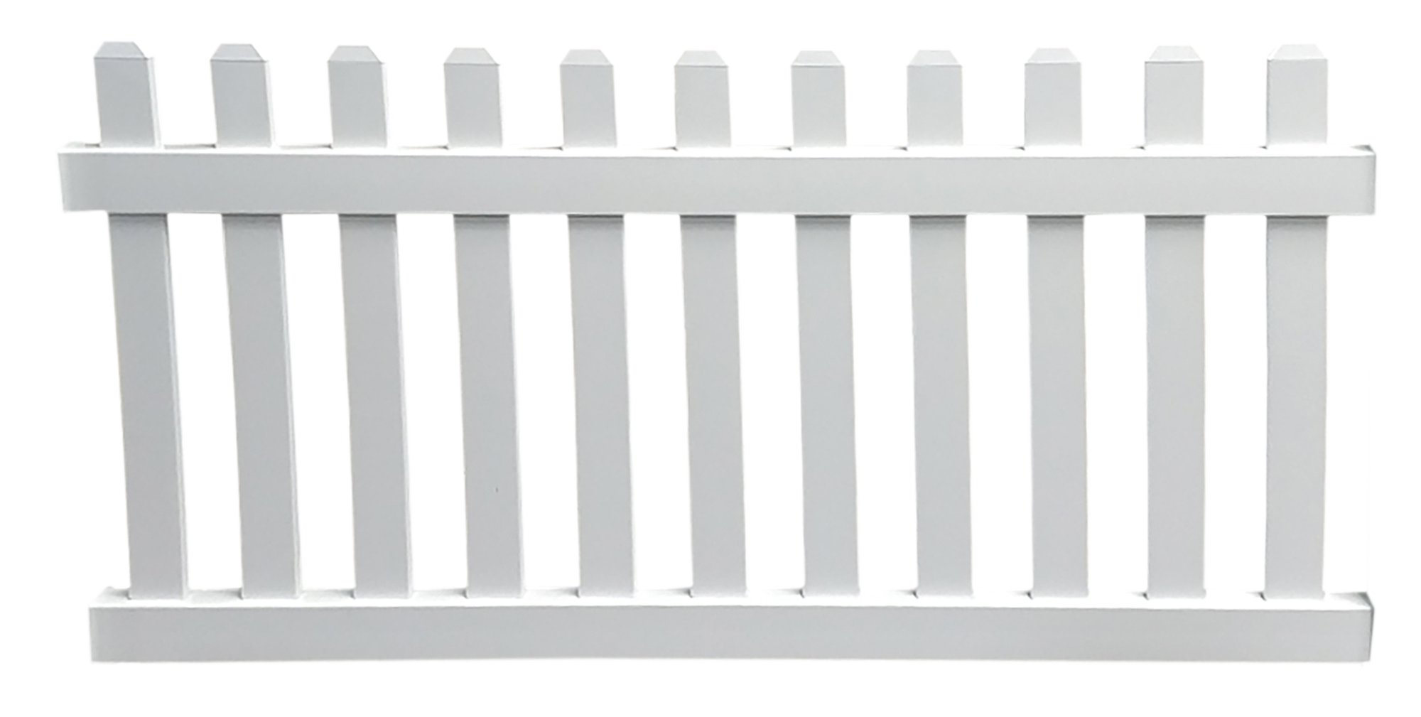 Valla de PVC blanca de 76x180 cm - 3