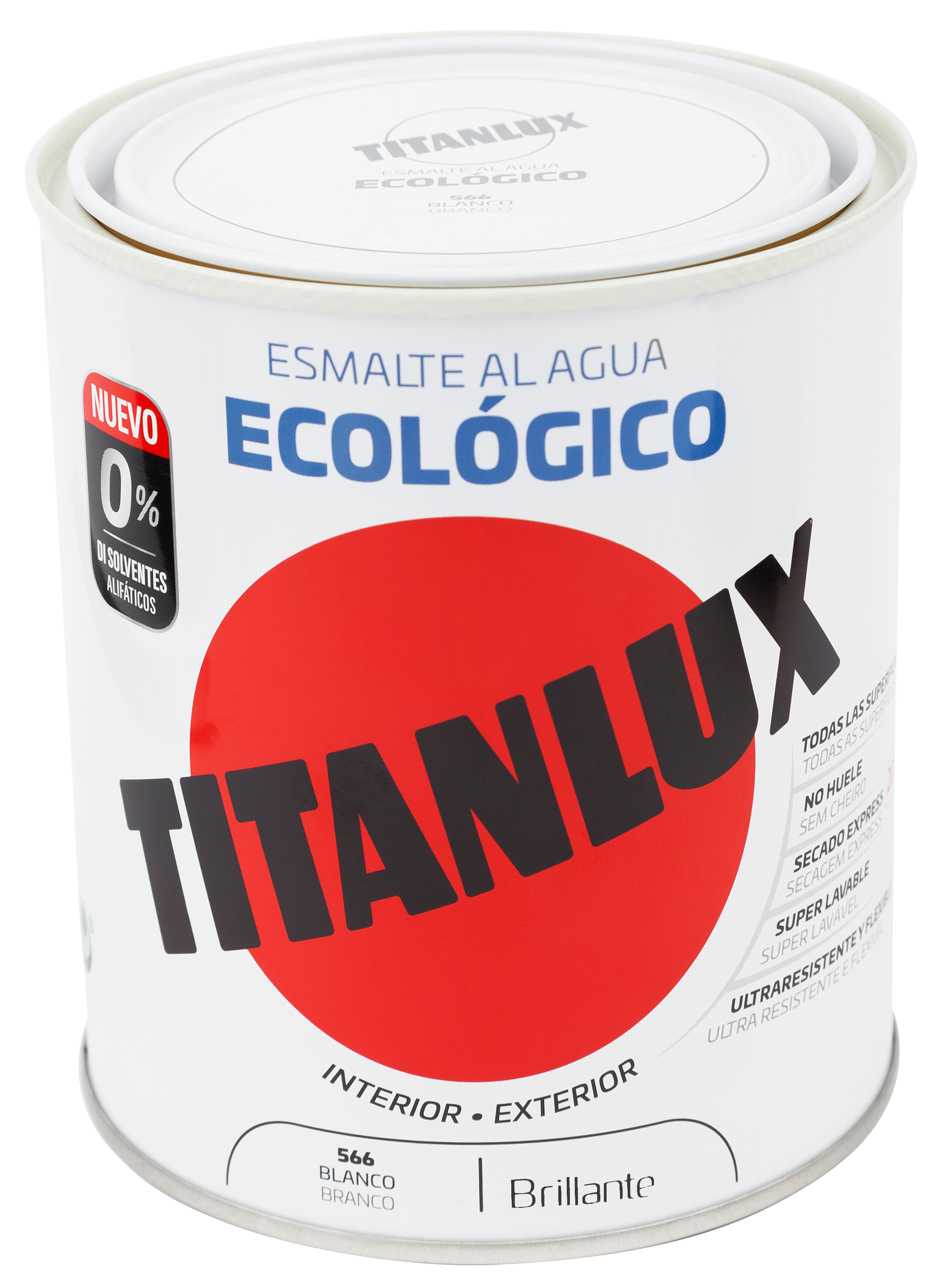 Esmalte interior brilhante TITANLUX 0.75L BRANCO - 3