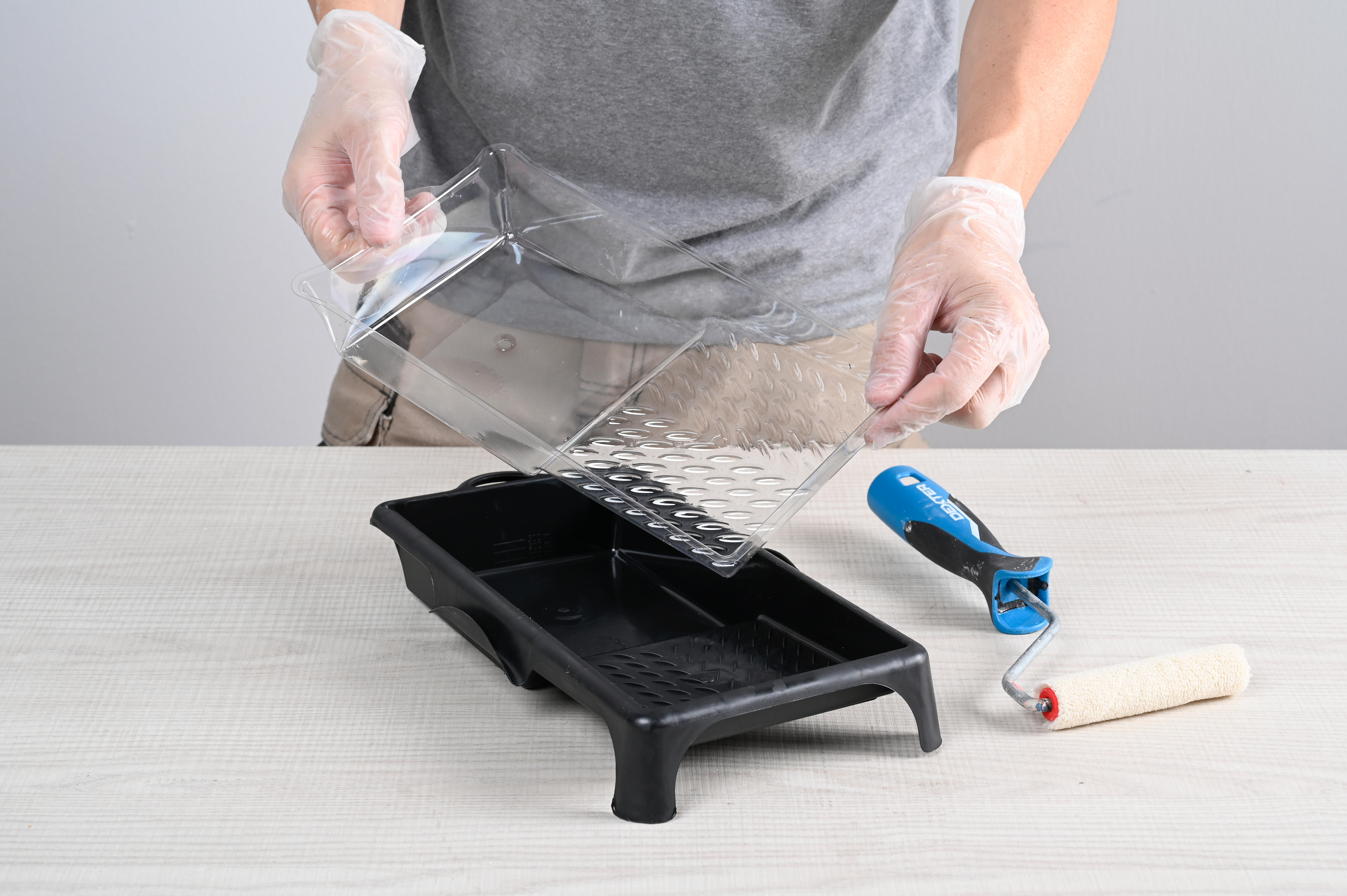 3 fundas desechables para bandeja de mini rodillo DEXTER de 11 cm - 8