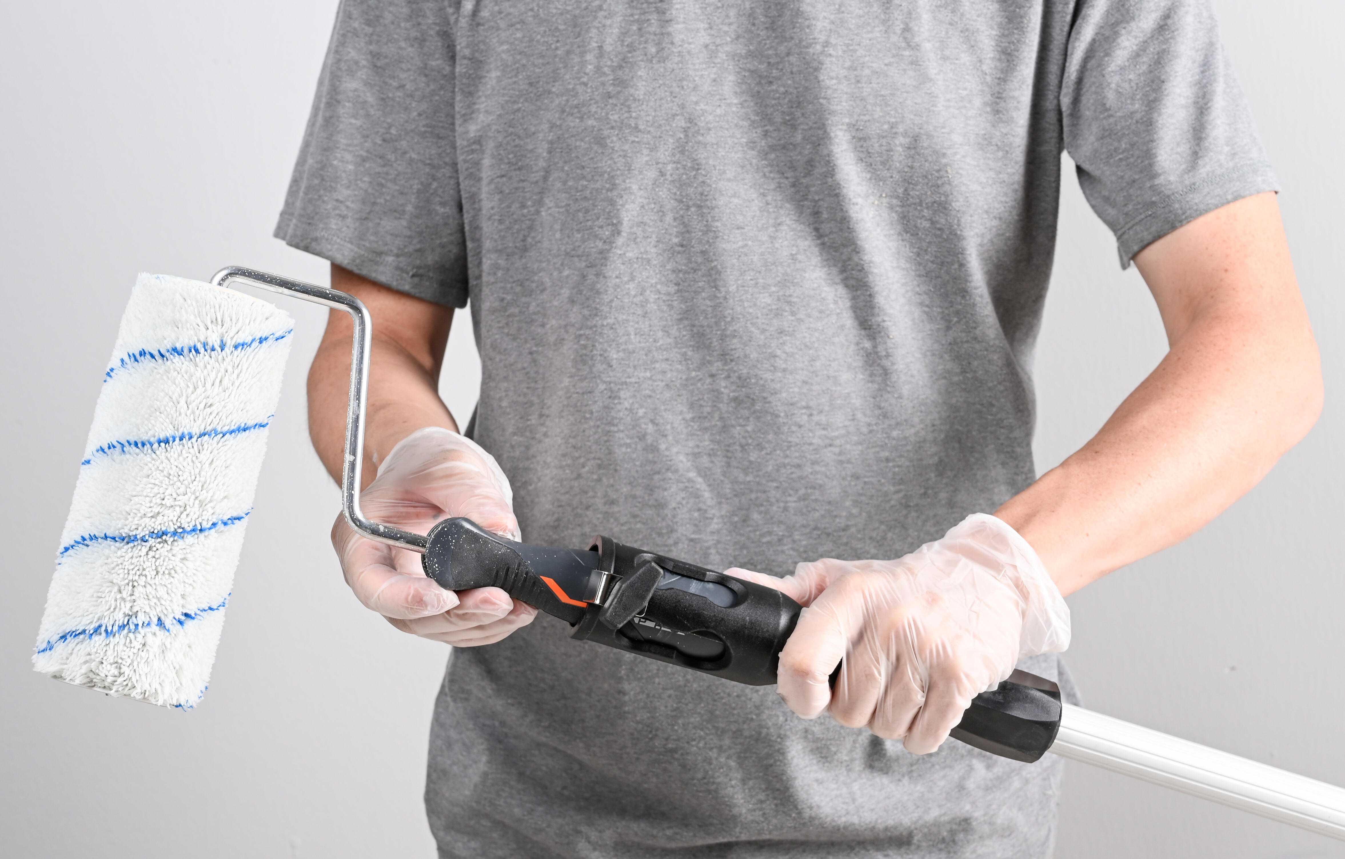 Alargador para pintar de aluminio DEXTER desde 123 hasta 215 cm de longitud. Articulado. Empuñadura ergonómica. Tipo de sujeción encajar. - 10