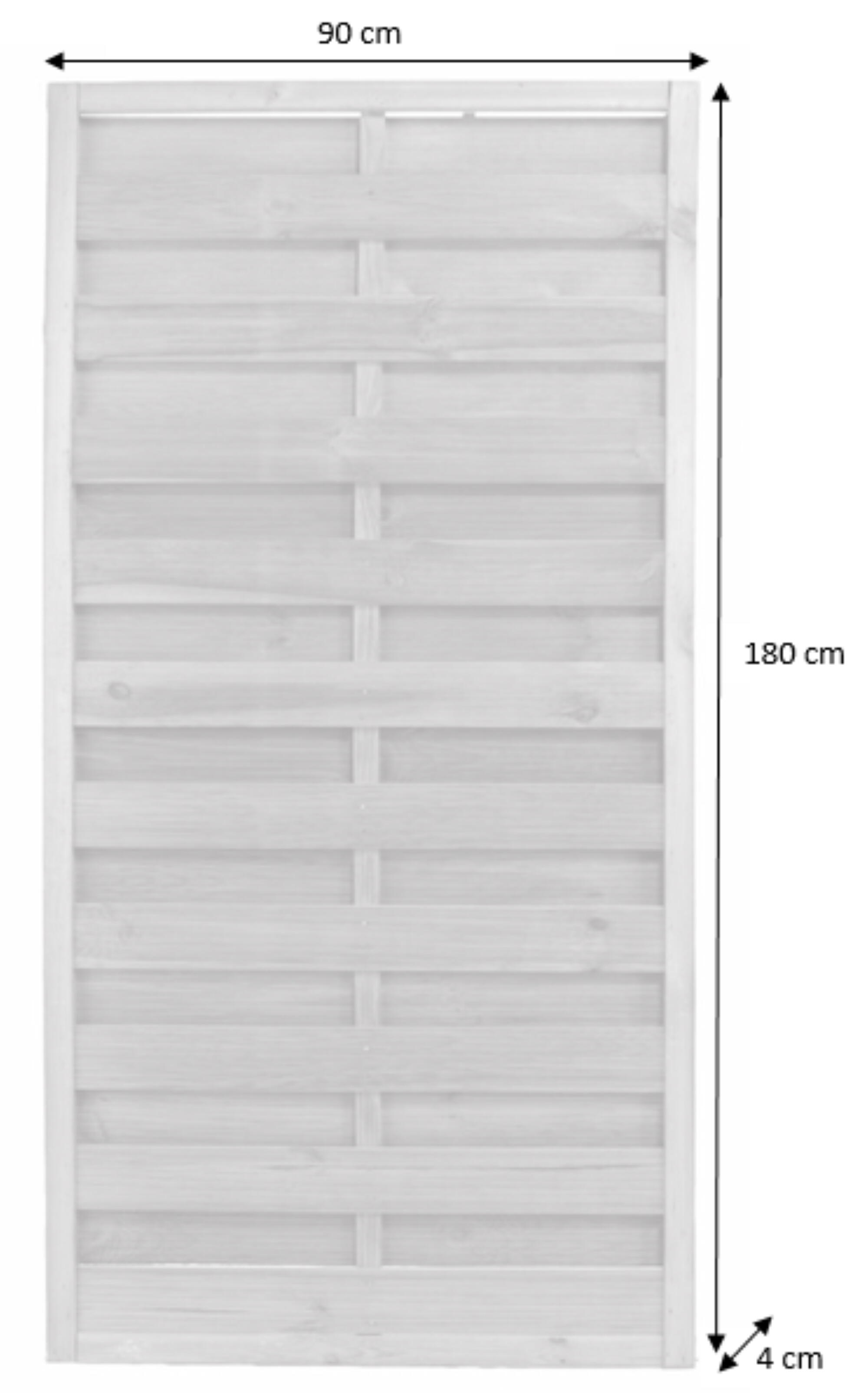 Pannello frangivista in legno grezzo beige CERLAND Fetiche L 90 x H 180 cm, spessore 40 mm - 4