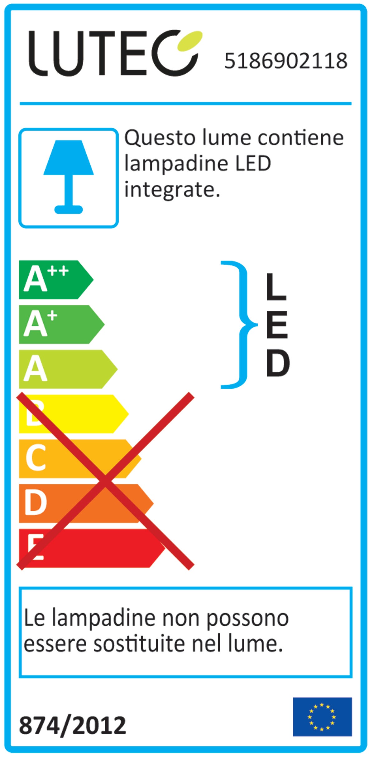 Applique LED moderno da esterno Pilo doppia luce grigio IP54, luce bianco freddo 190 lumen, CALI - 3