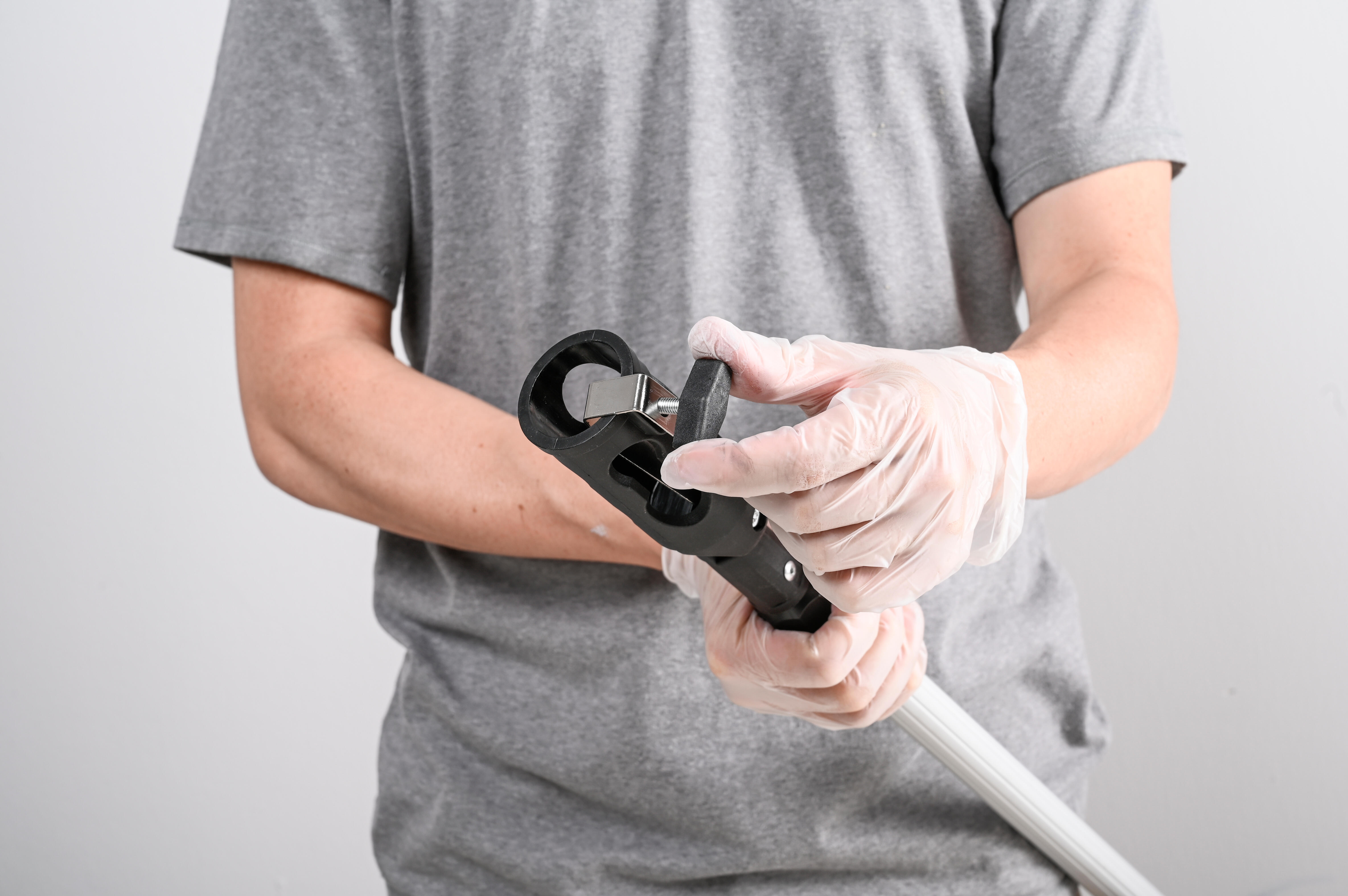 Alargador para pintar de aluminio DEXTER desde 123 hasta 215 cm de longitud. Articulado. Empuñadura ergonómica. Tipo de sujeción encajar. - 9
