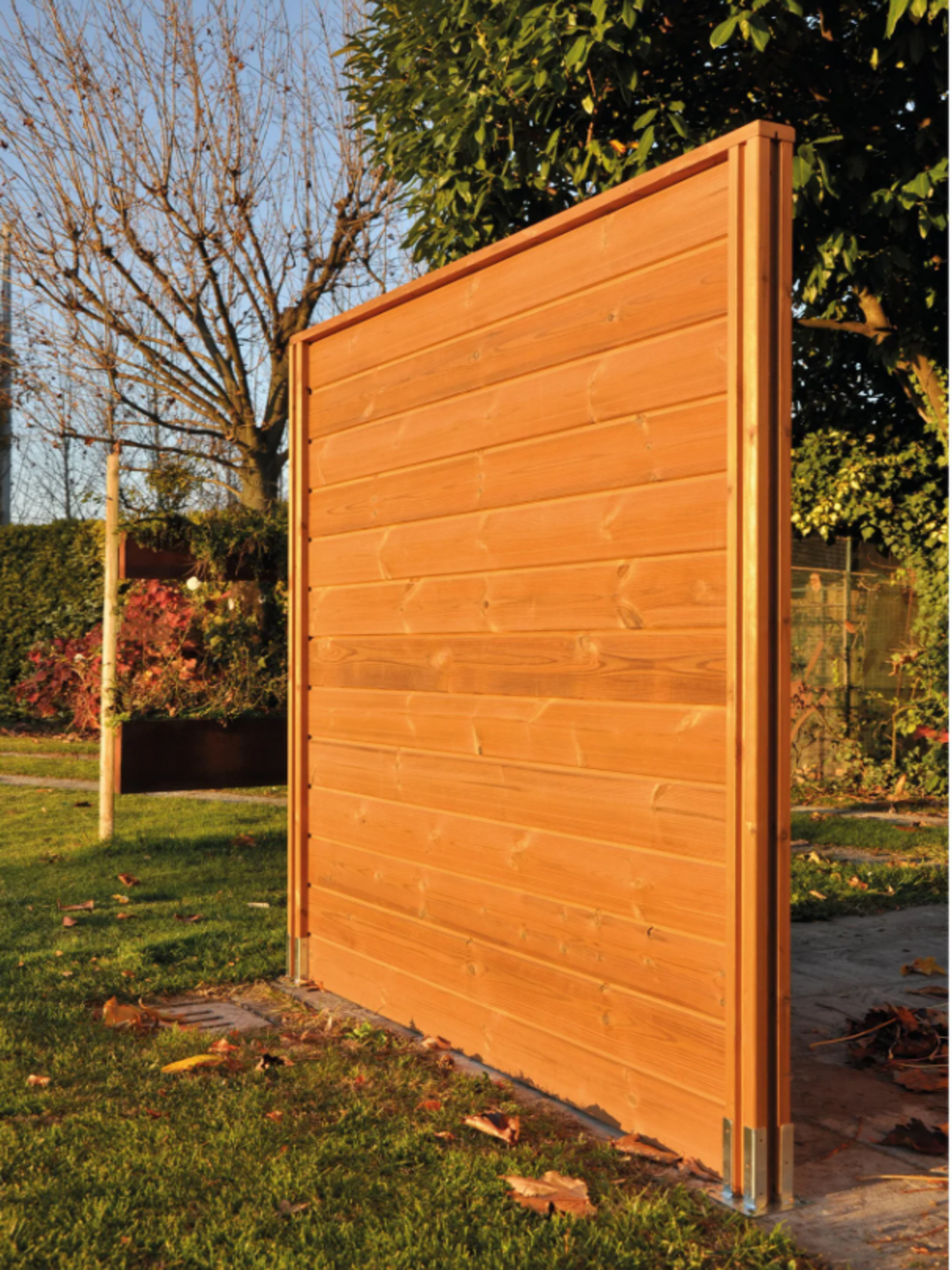 Lama para valla modulable de madera pino ONEK de 14.5 x 168 cm marrón - 2