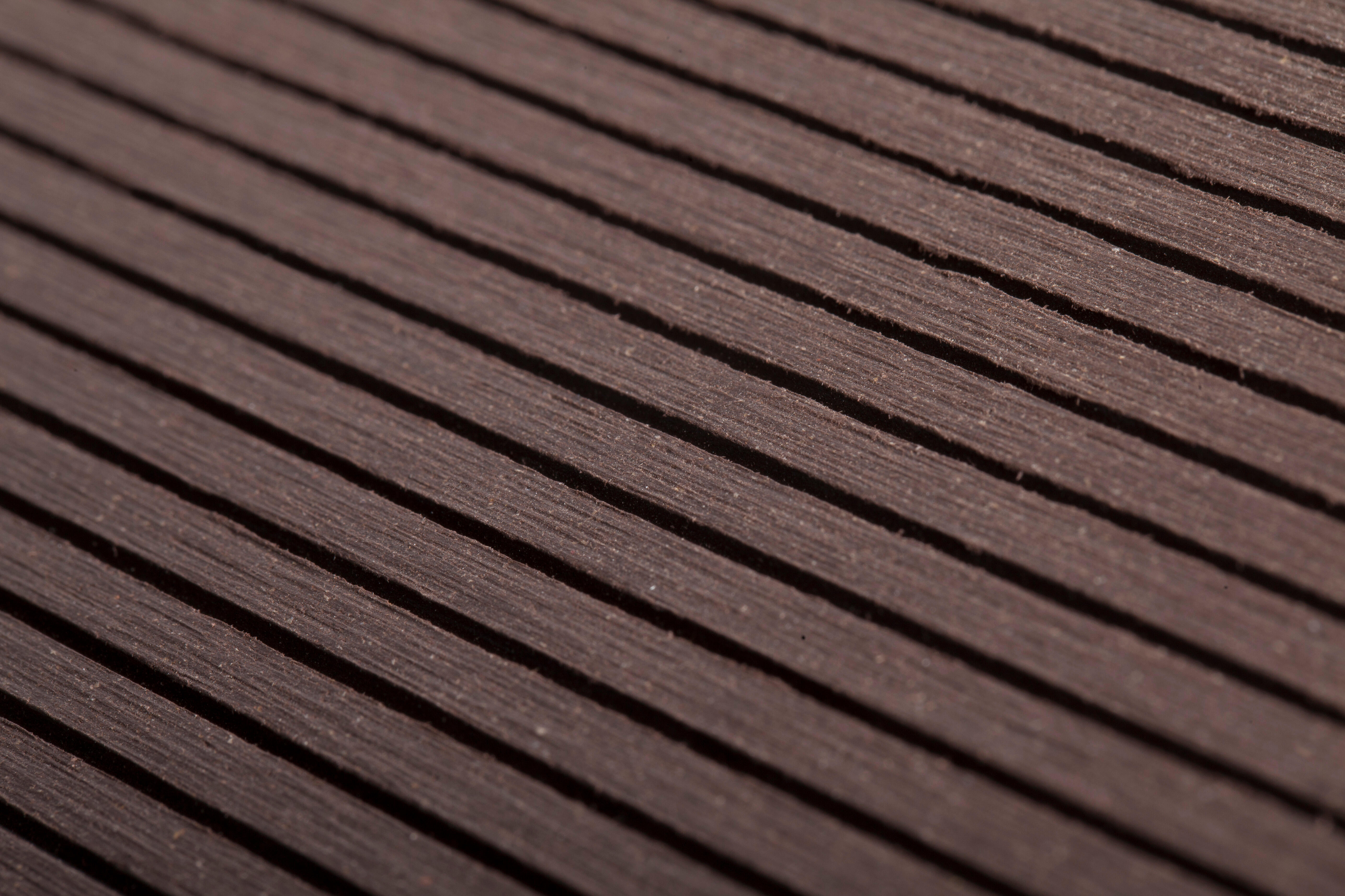 Listone in composito di legno e plastica (wpc) Atlas marrone L 240 x L 14.5 cm x Sp. 21 mm - 12