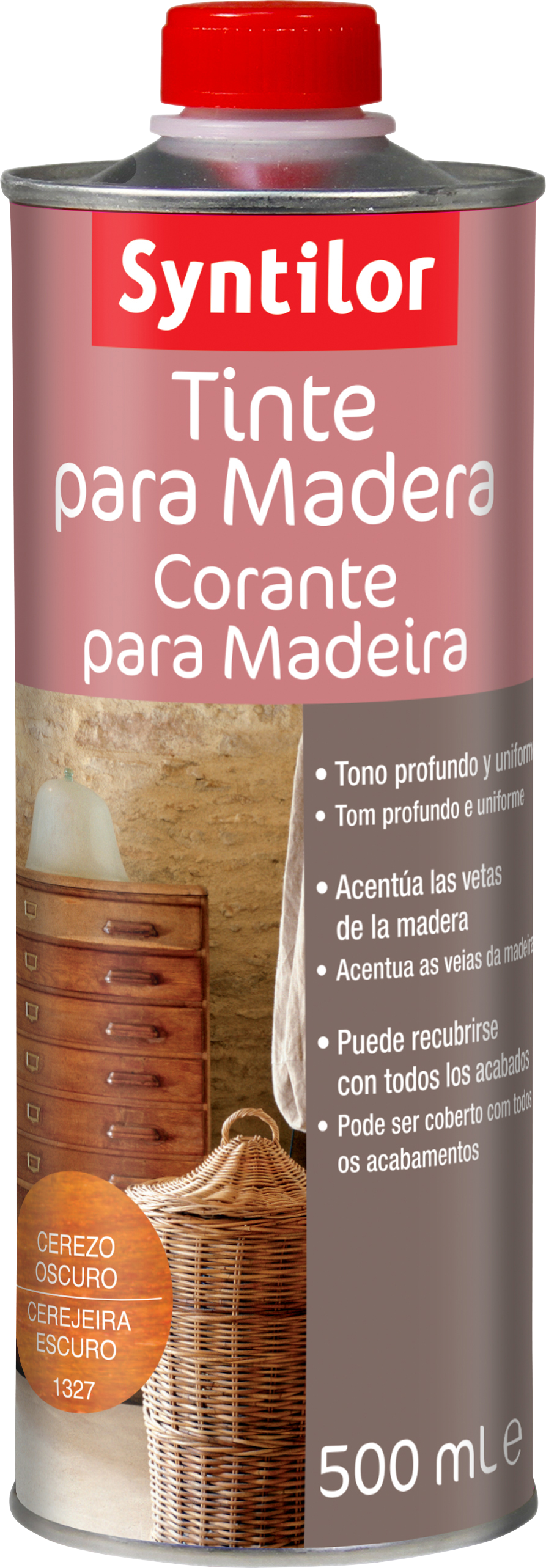 Tinte para madera syntilor cerezo oscuro 0,5l