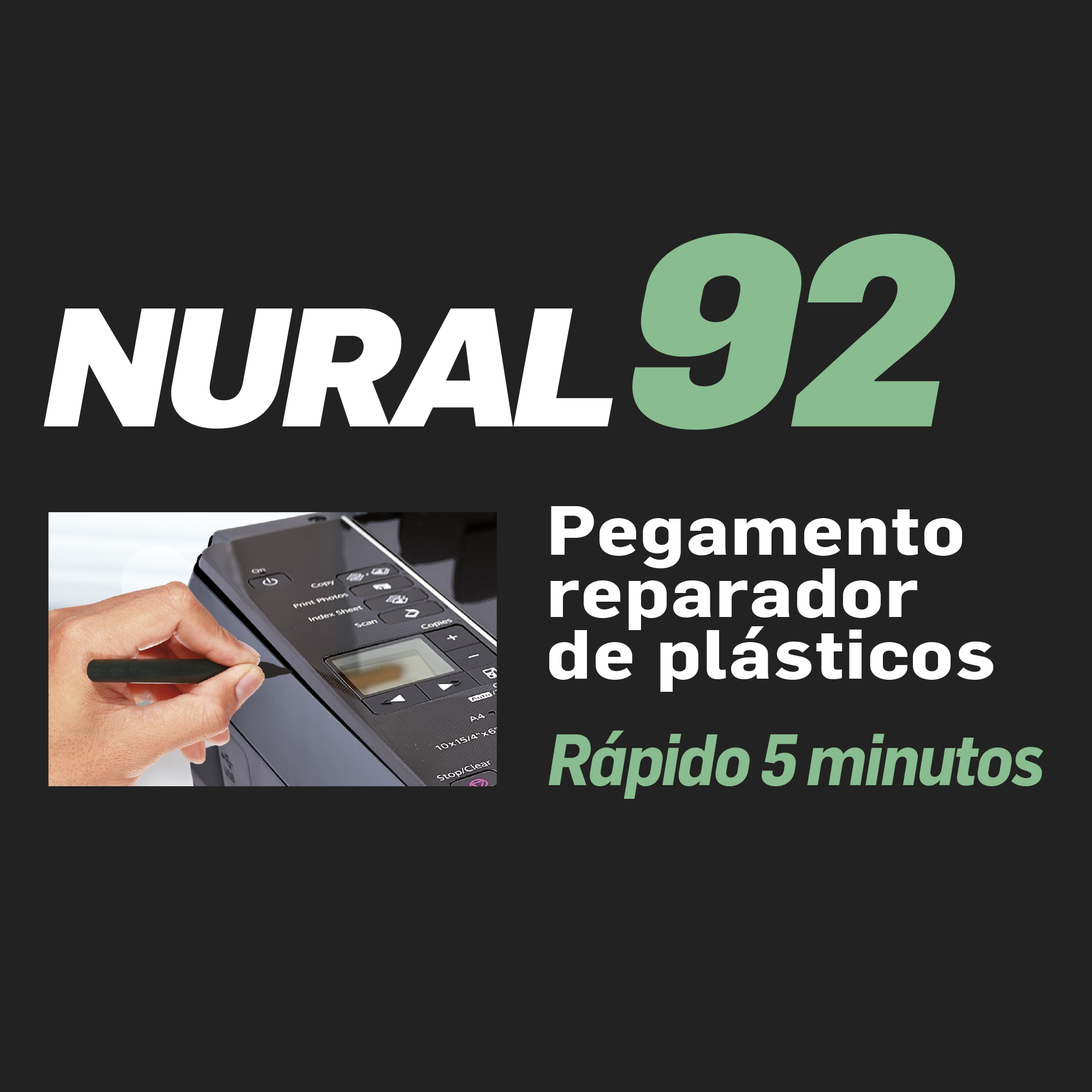 Cola reparadora de plásticos Nural 92 Pattex 22 ml - 13