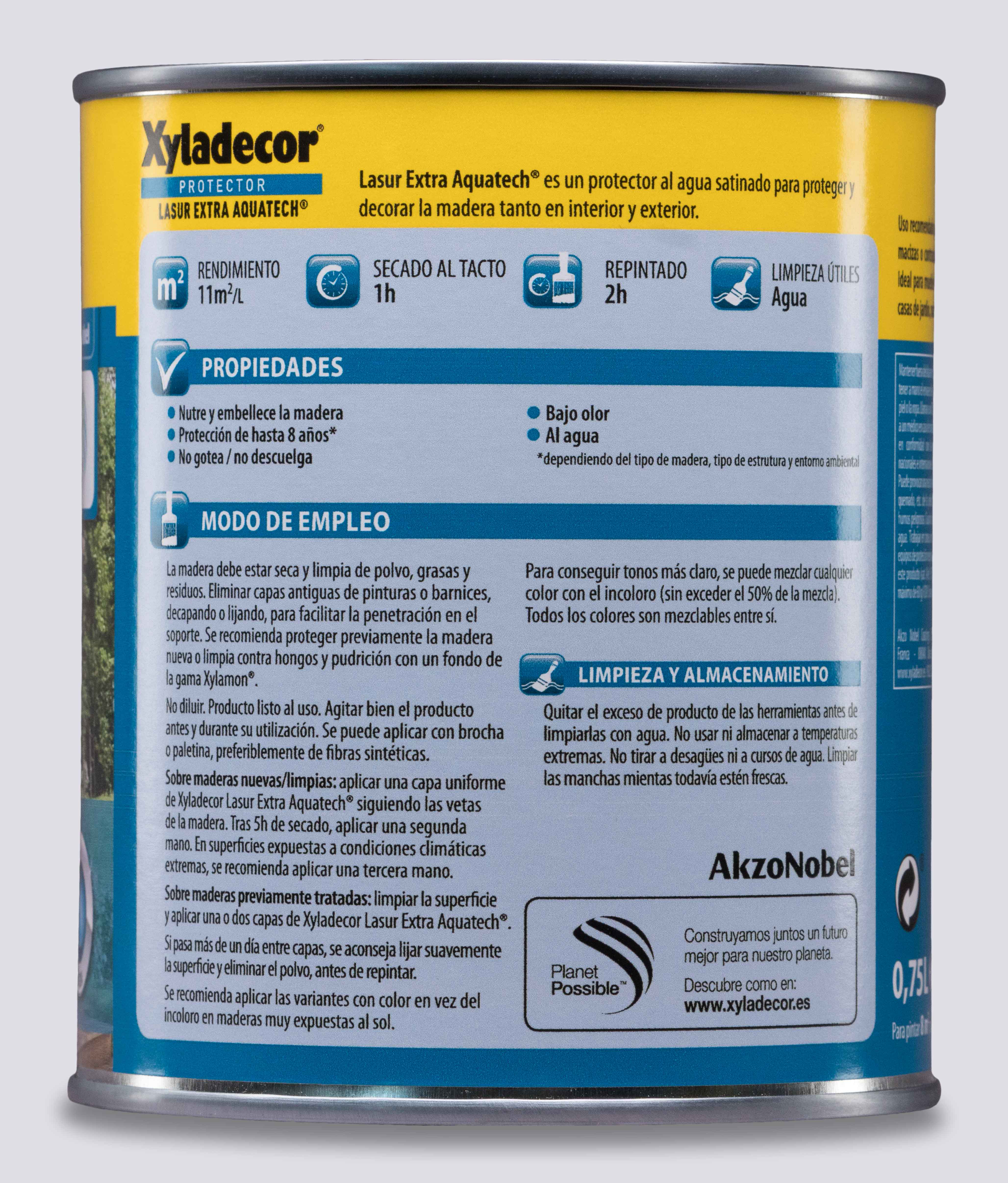 Protector madera exterior color incoloro para caseta de jardín, ventana, puerta, persiana, valla XYLADECOR satinado 750 ml base agua - 6