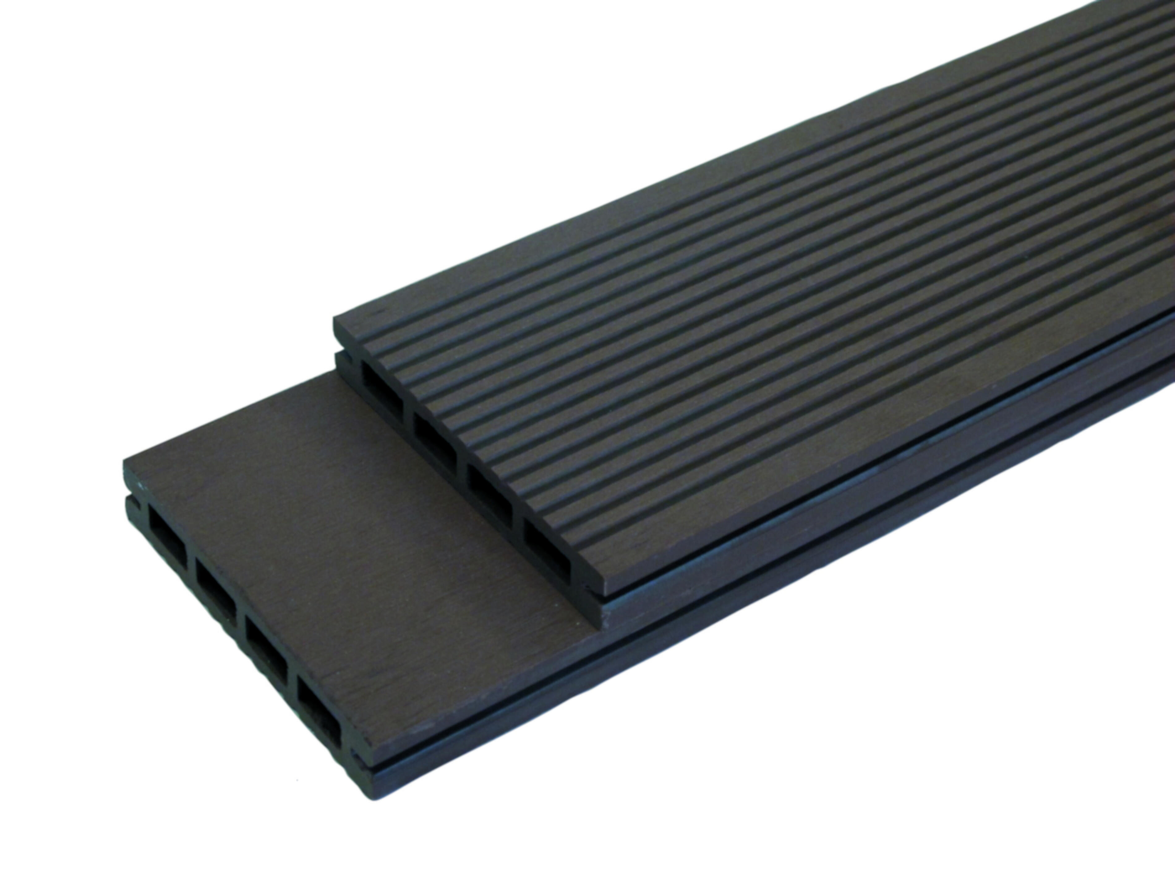 Lama composite 12 x 220 cm y 19 mm negro xyltech