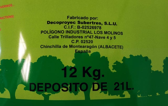 1 ud de Corcho proyectado DECO12 DECOPROYEC 0.31x0.3m Espesor 1mm R = 0.06