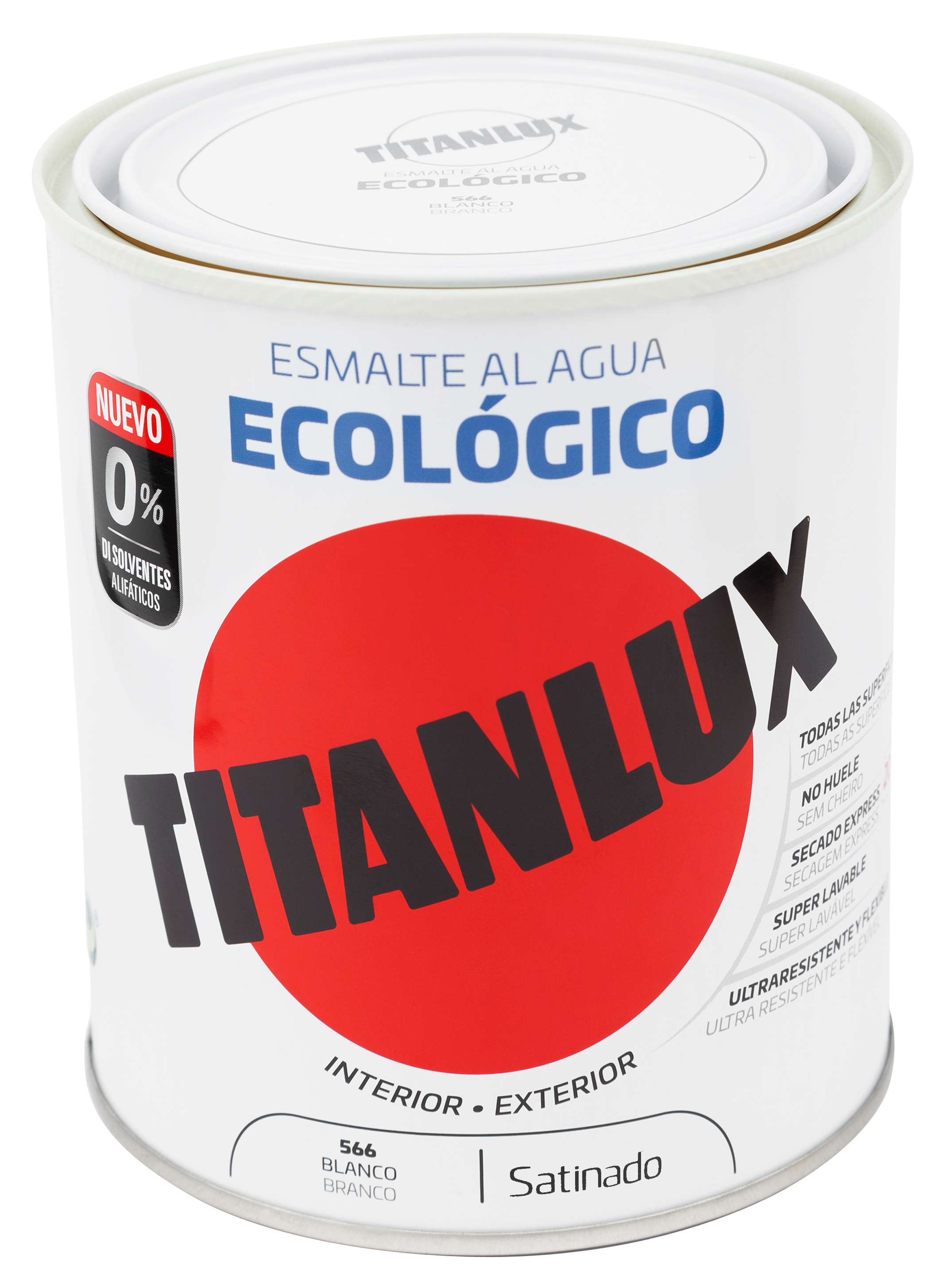 Esmalte interior madeira acetinado branco 750 ml Titanlux - 3