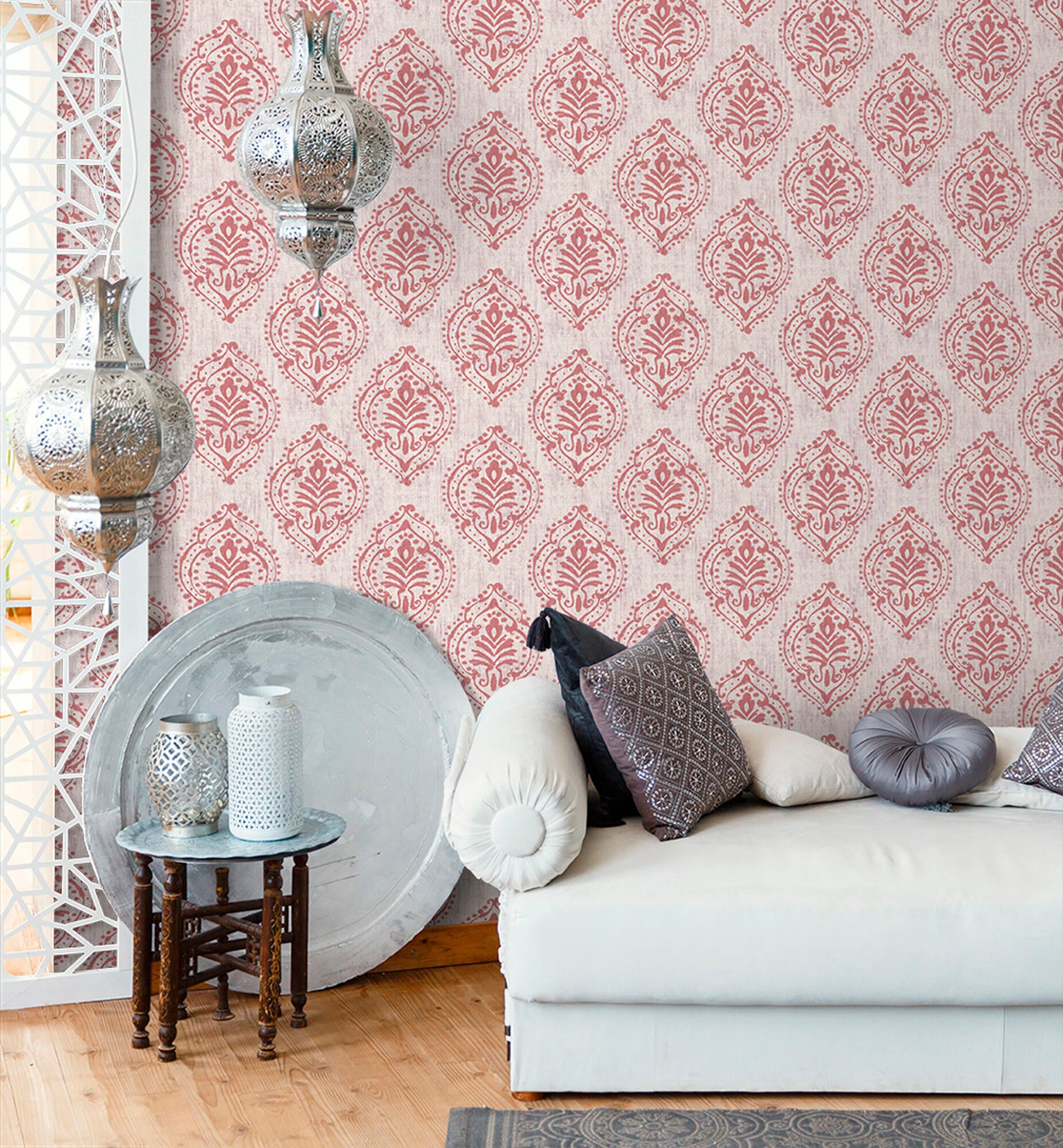 Papel pintado no tejido étnico tnt eco 1804-2 thalassa beige