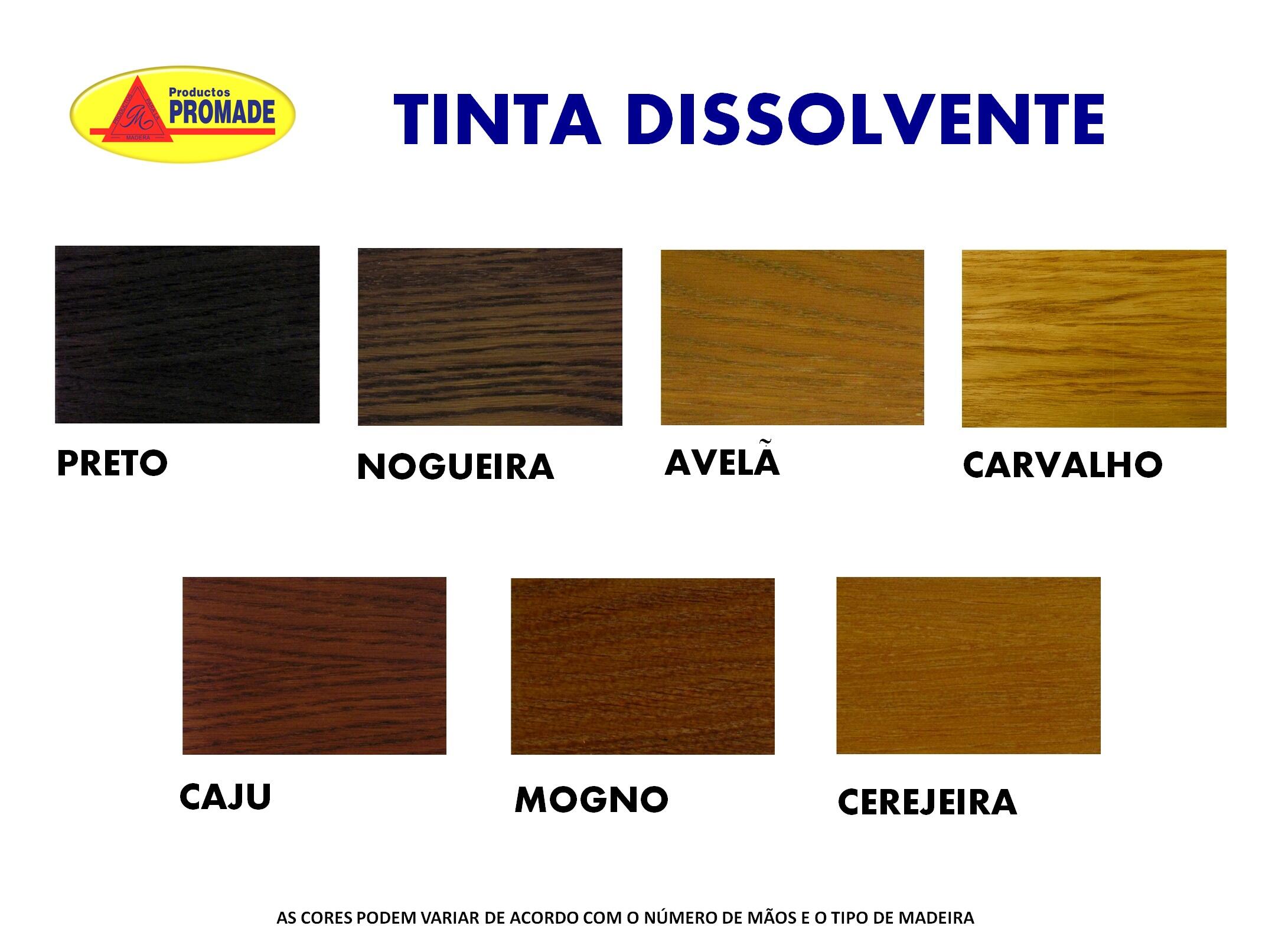 Tinte disolvente PROMADE avellana 0,375L - 4
