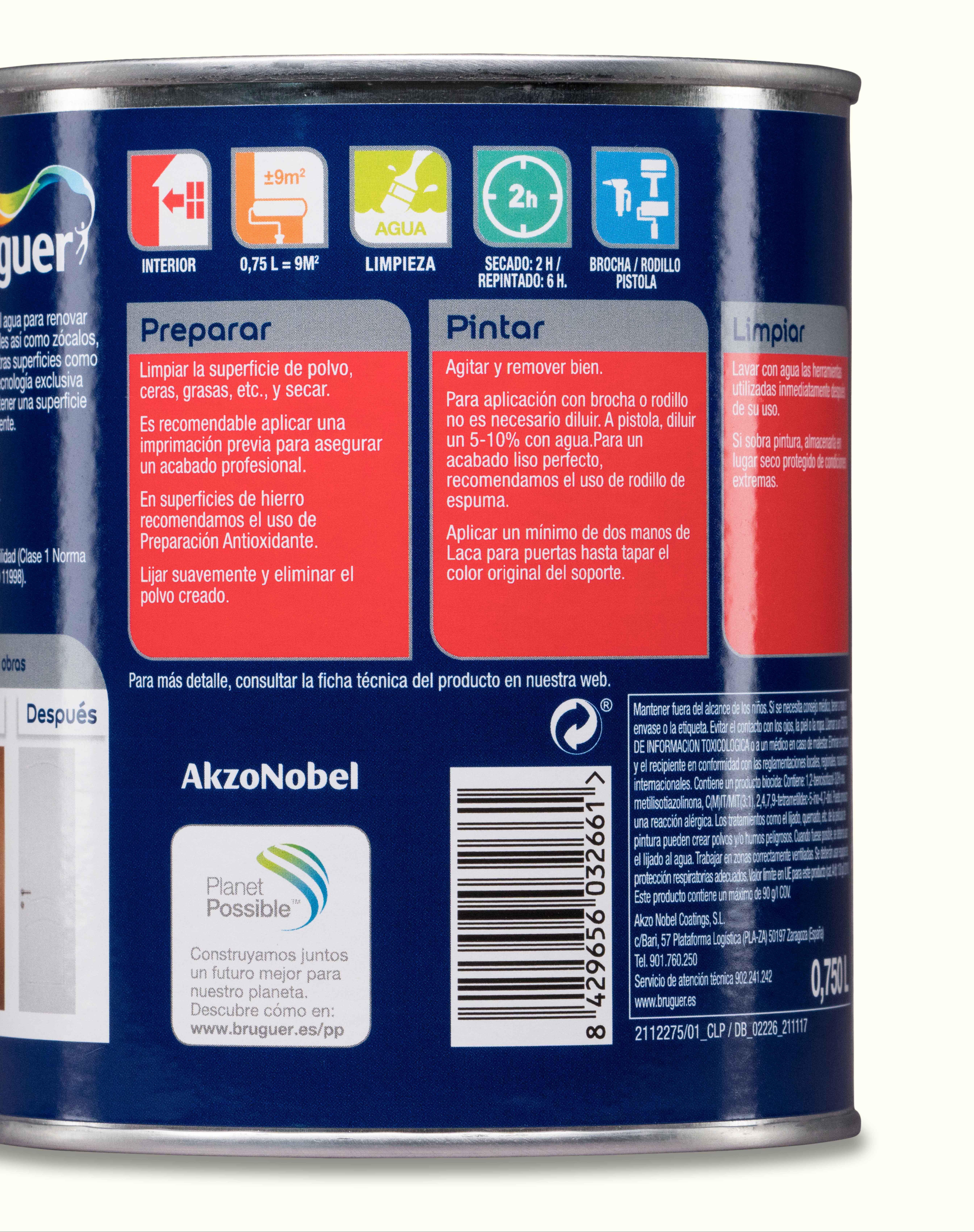 Esmalte interior 2.5l acetinado branco bruguer - 7