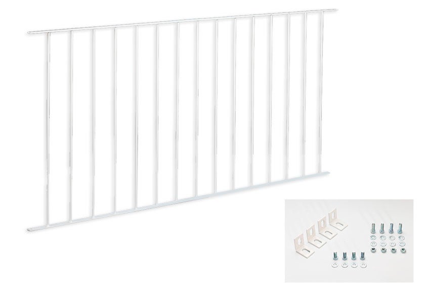 Valla doorself briconadal de acero 195x94 cm blanca