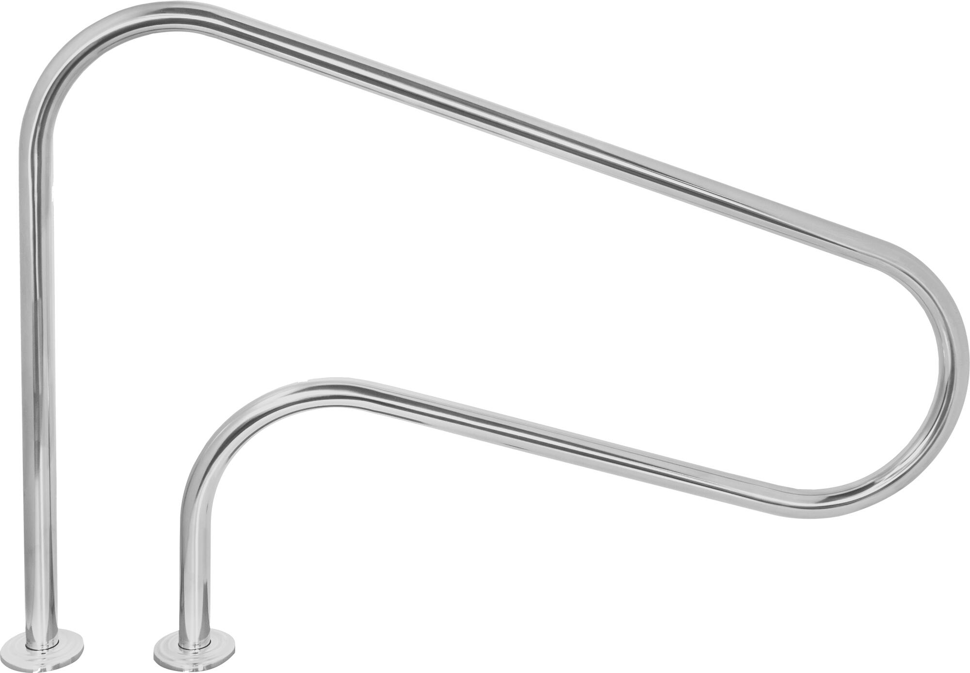 Barandilla qp para piscina de salida b2 con pletina 130 cm