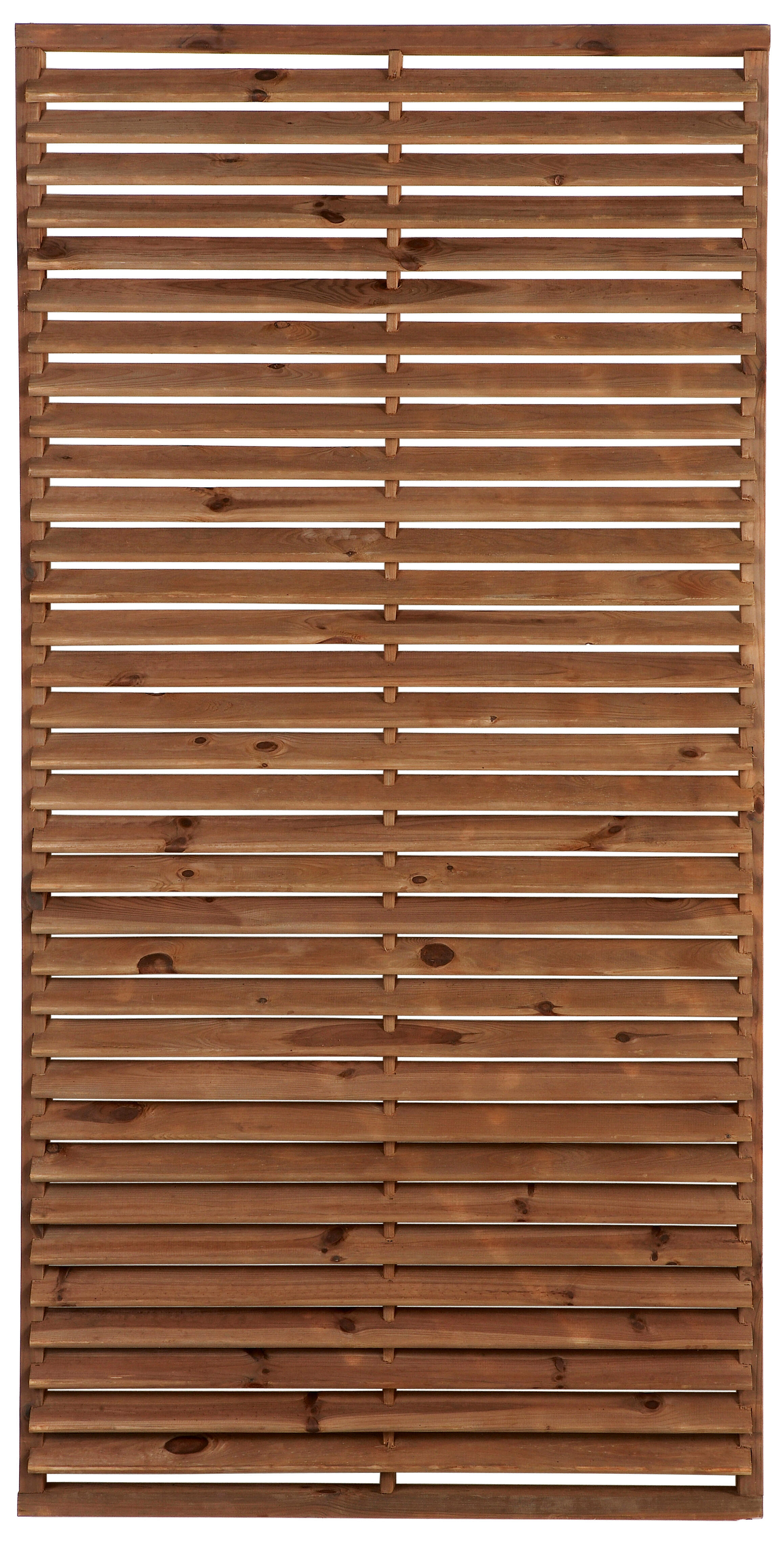Celosía fija de madera marrón 90 x 180 cm
