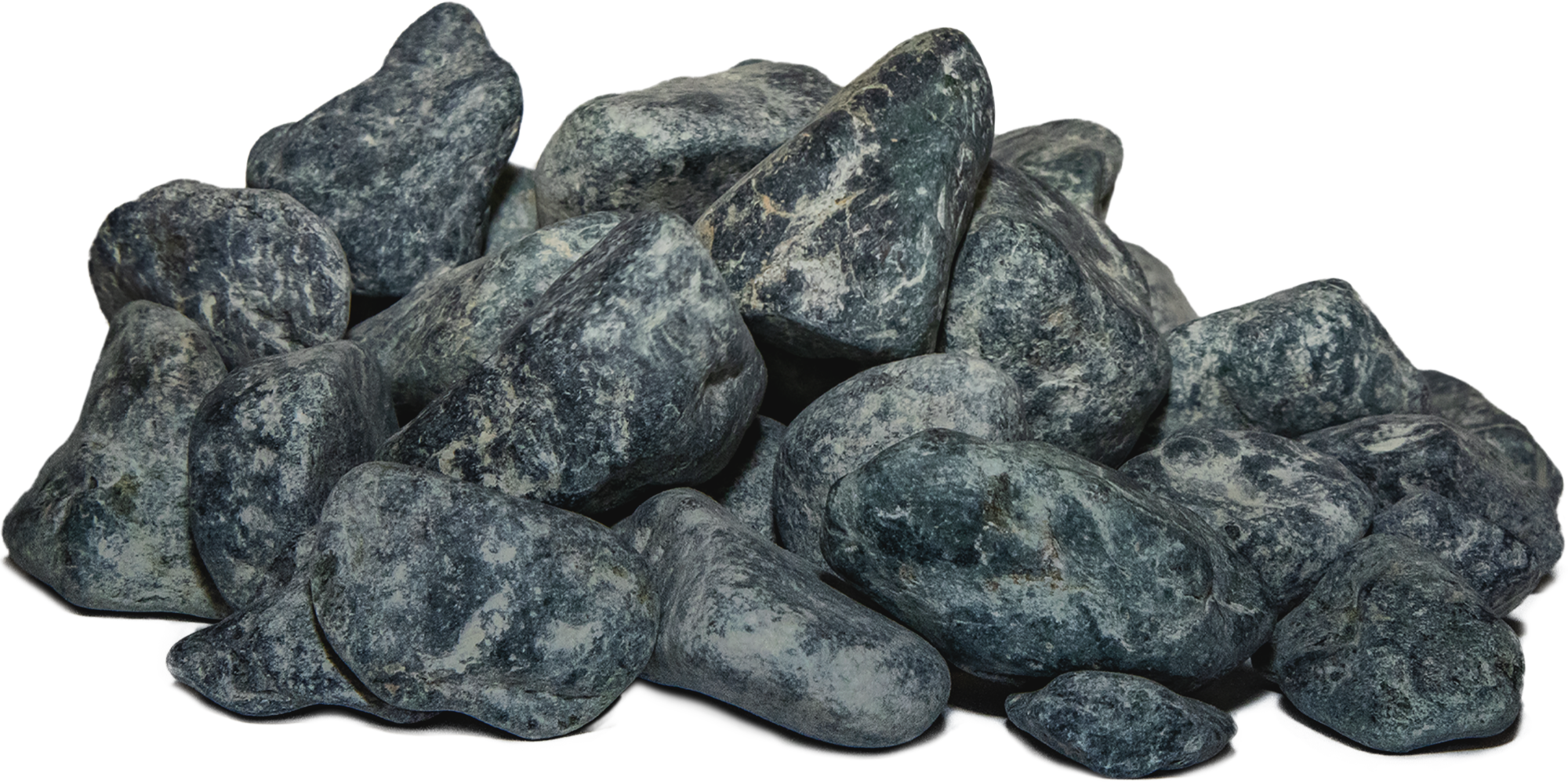 5 sacos canto rodado verde 12-25 20kg - 2