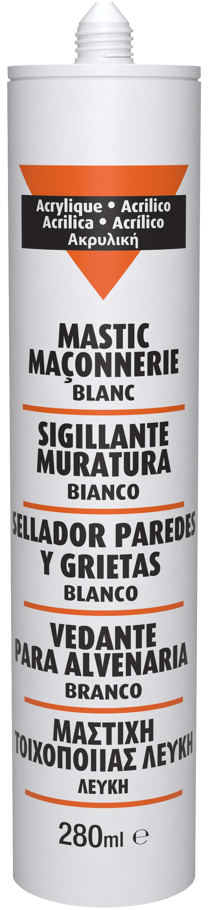 Masilla para paredes y grietas 280 ml blanco