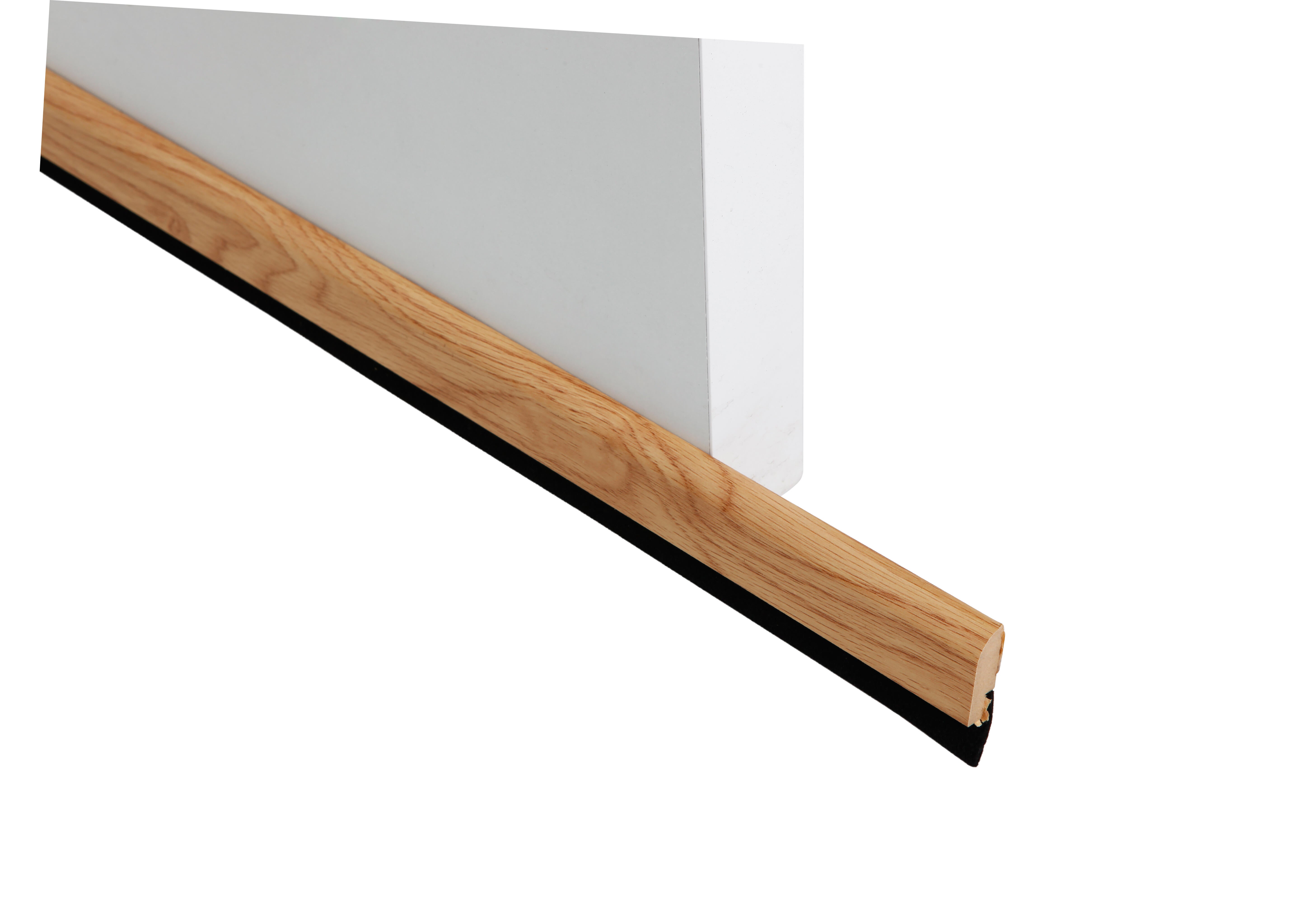 Burlete de puerta interior BURCASA madera en color marrón, 10 mm de espesor x 4 cm de altura x 91.5 cm de longitud. Recortable. Tipo de instalación encolado. - 3