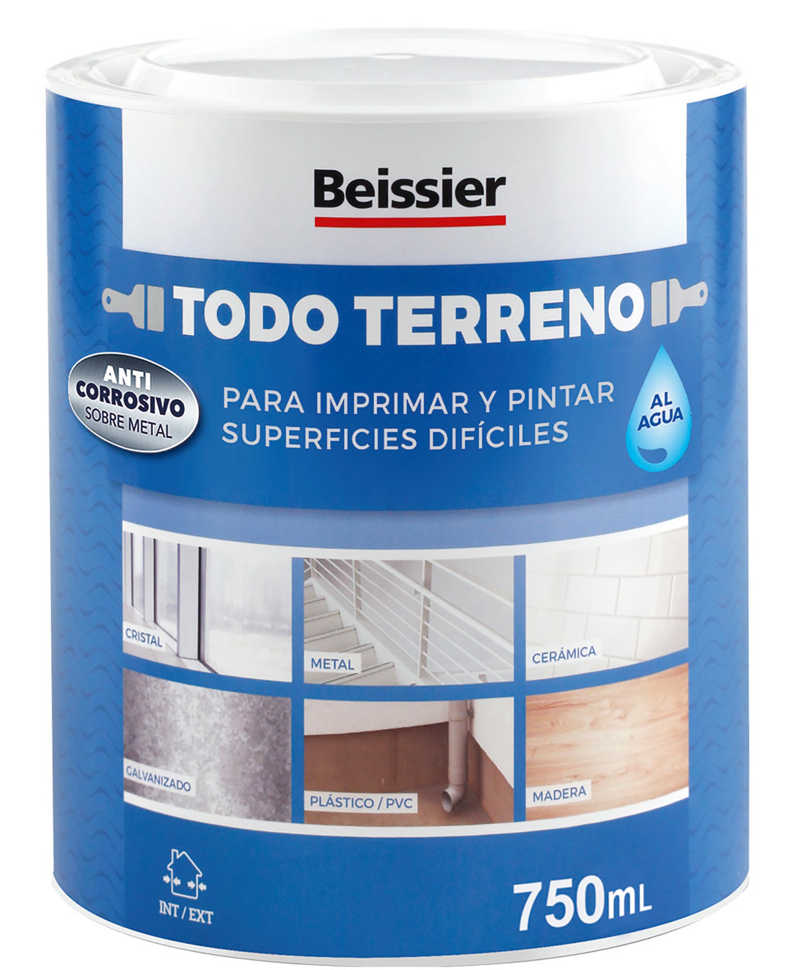 Imprimación al agua todoterreno beissier 750ml blanco