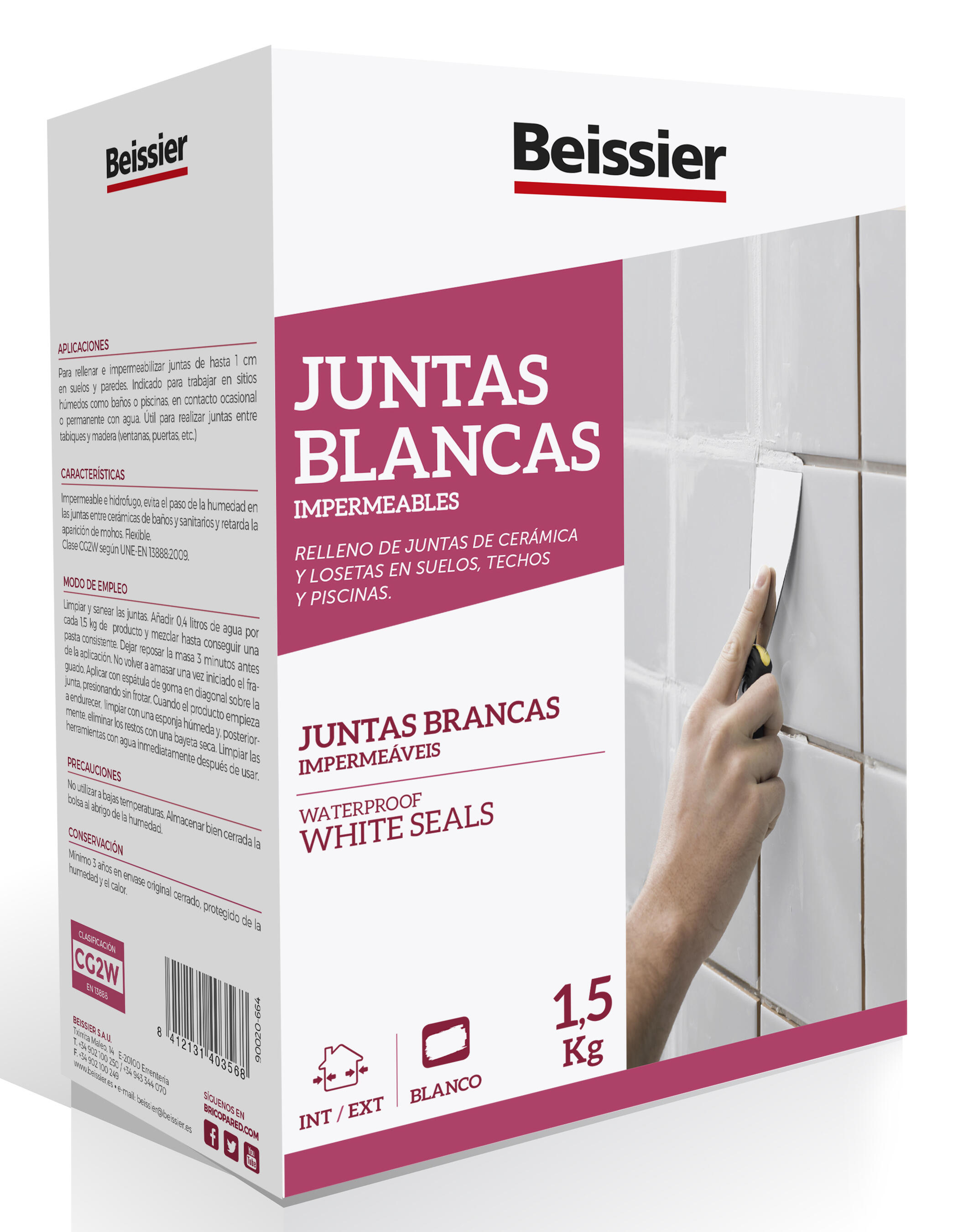 Betume em pó BEISSIER para juntas de azuleijo 1,5kg - 2