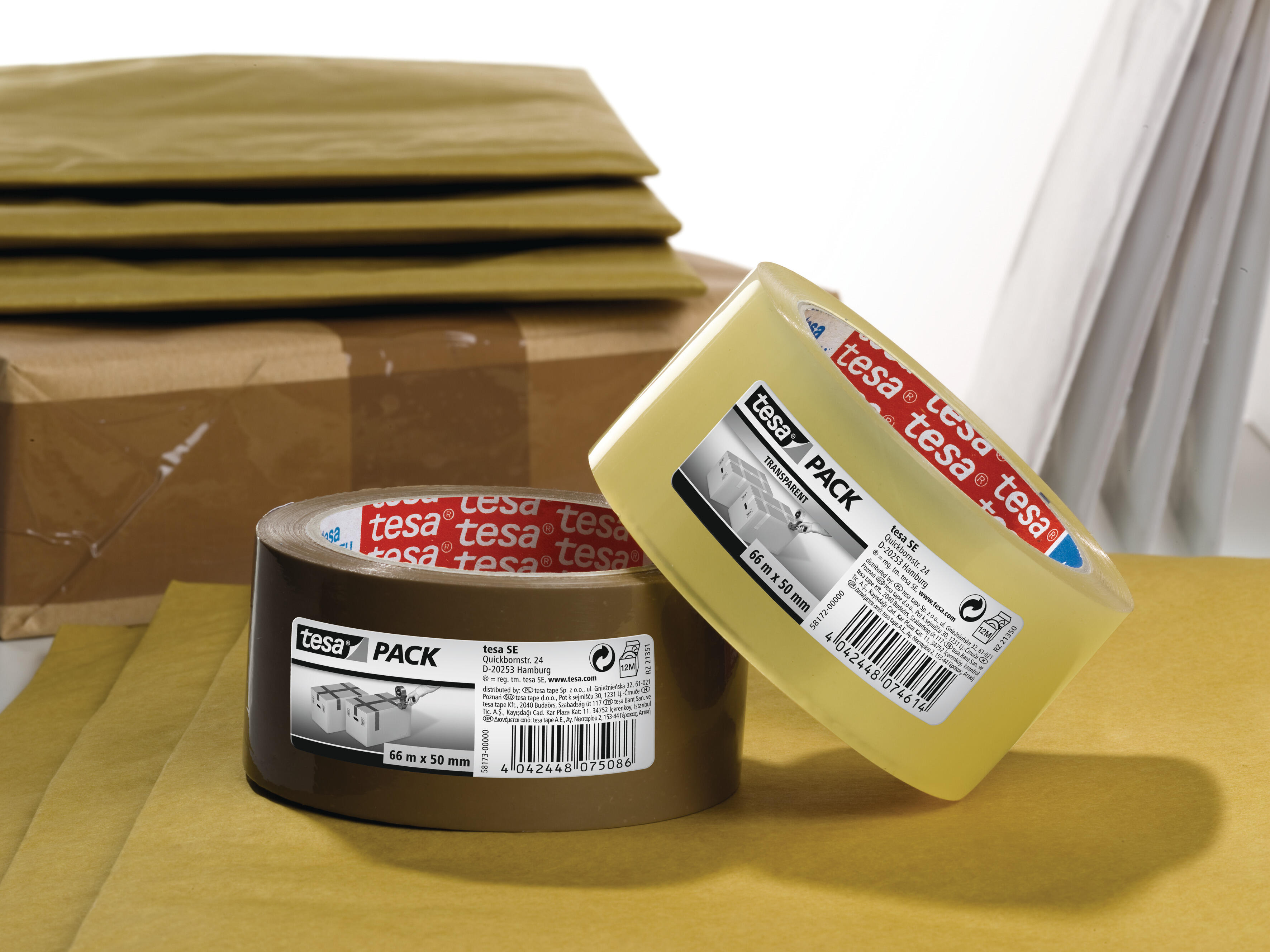 Fita de embalar ECOPACK 66MX50MM TRANSPARENTE TESA - 2