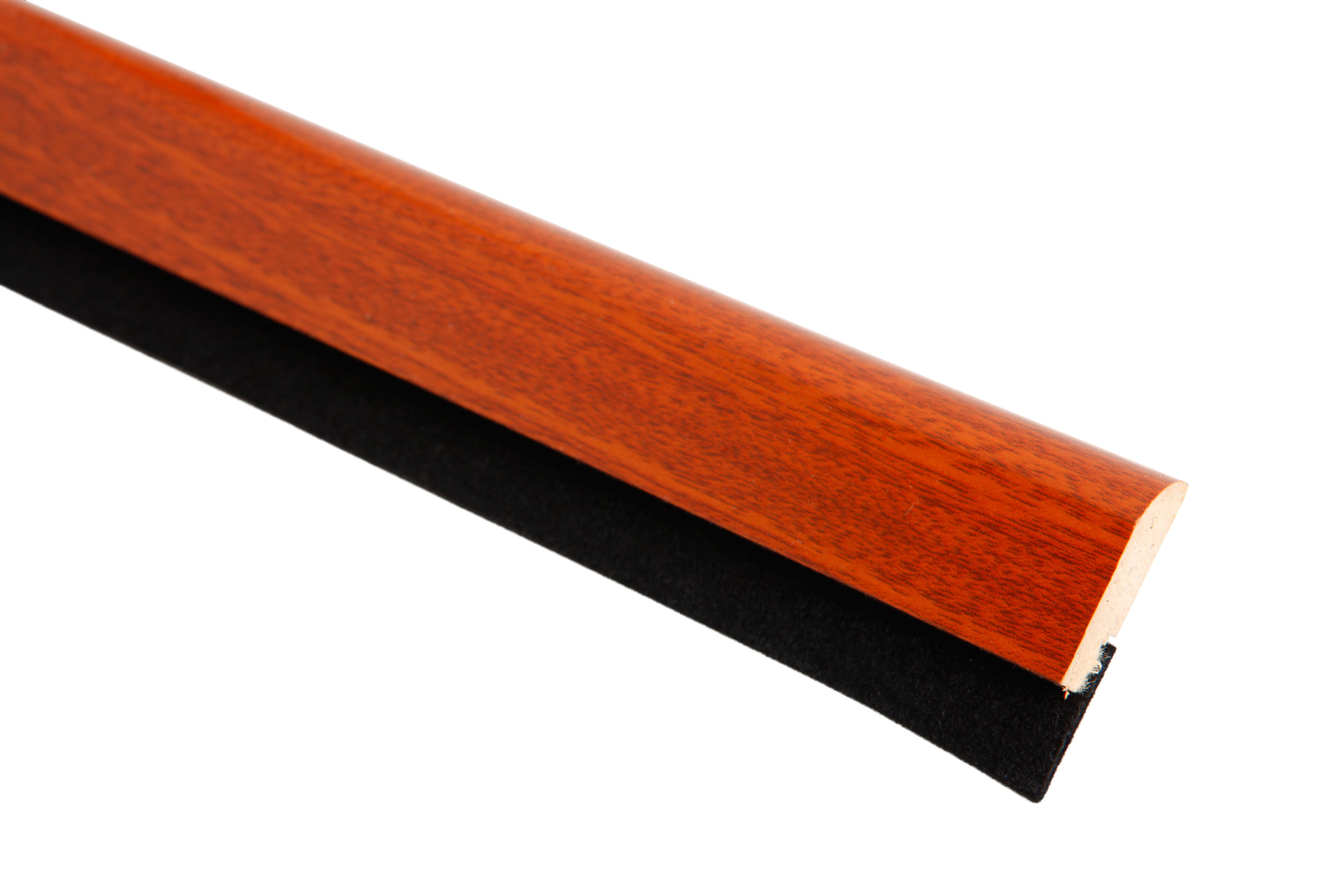 Burlete de puerta interior BURCASA madera en color marrón, 10 mm de espesor x 4 cm de altura x 91.5 cm de longitud. Recortable. Tipo de instalación encolado. - 3