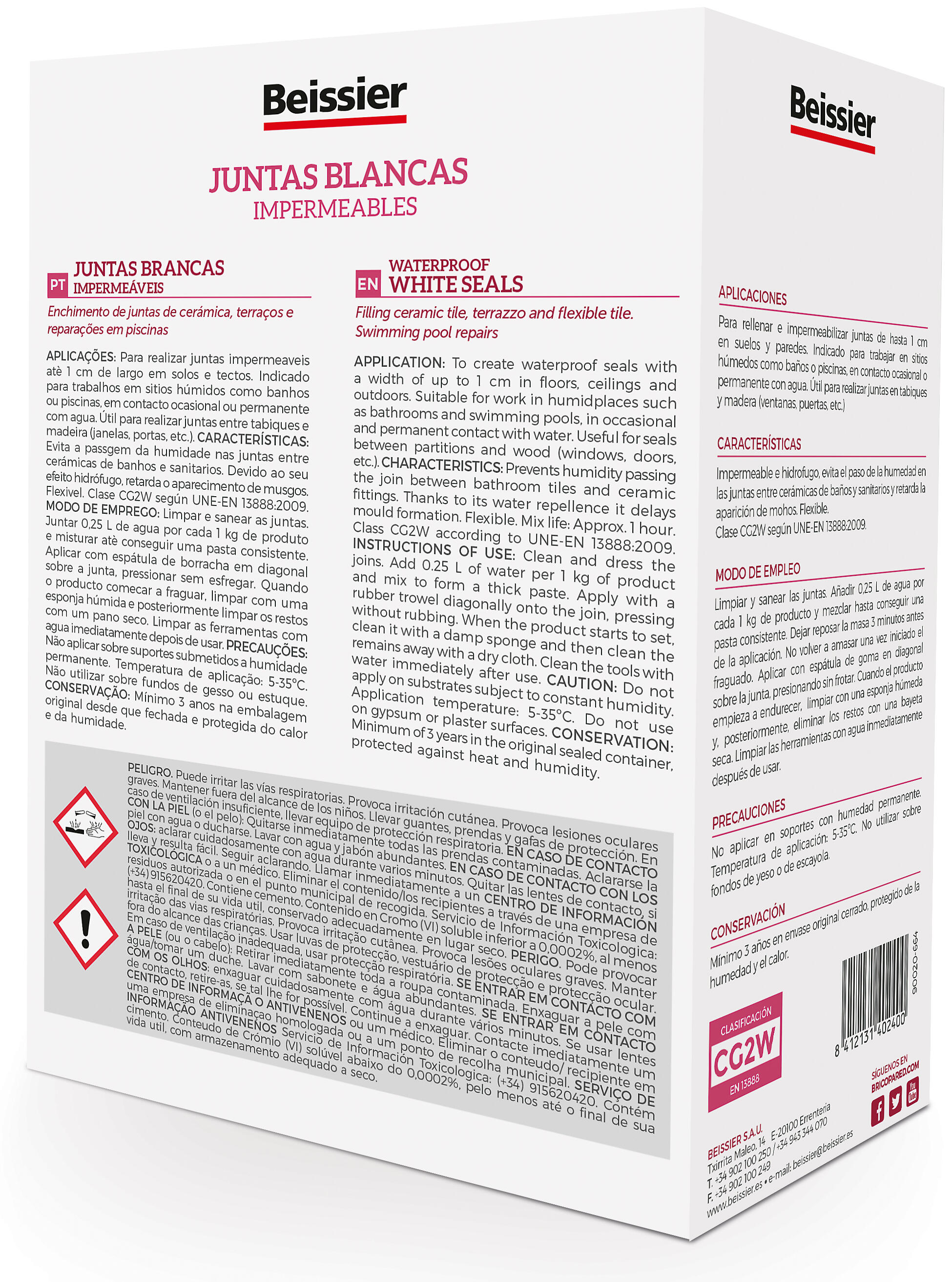 Betume em pó BEISSIER para juntas de azuleijo 1,5kg - 3