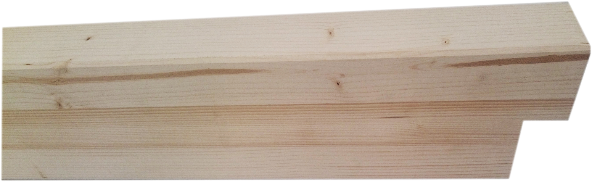 Viga laminada en madera de abeto 6 x 300 x 12 cm mecanizada