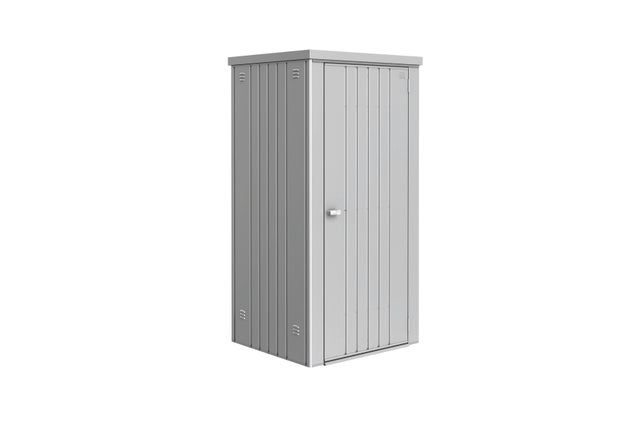 Armario de acero para exterior BIOHORT para equipos 90 93 x 182.5 x 83 cm y capacidad de 140 L gris plata