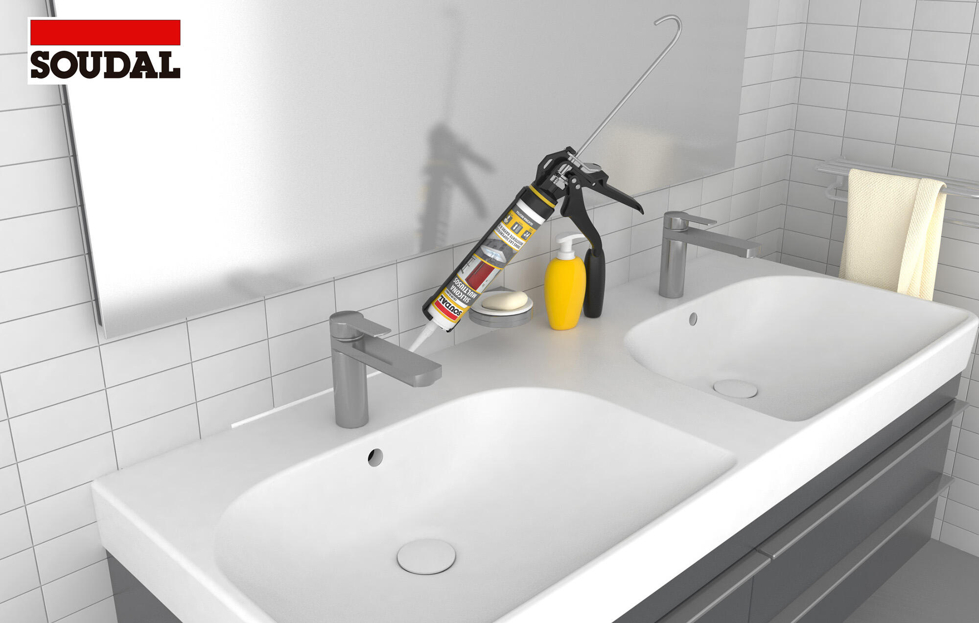 Silicona multiuso neutra SOUDAL 290 ml marrón - 8