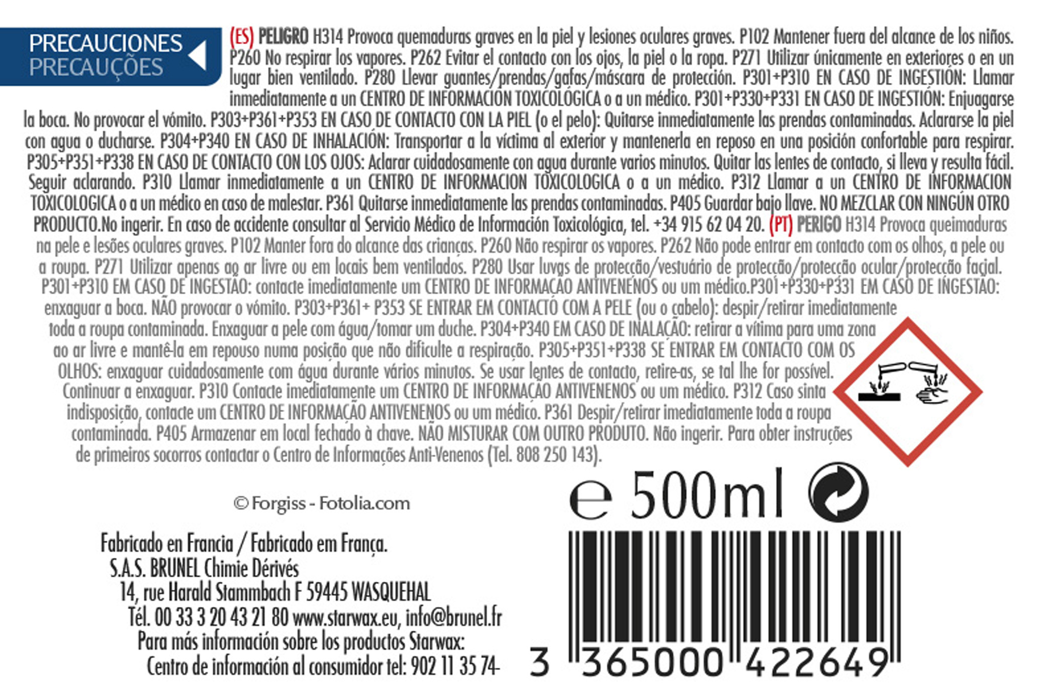 Desincrustante de calcário casa de banho 500 ml Starwax - 3