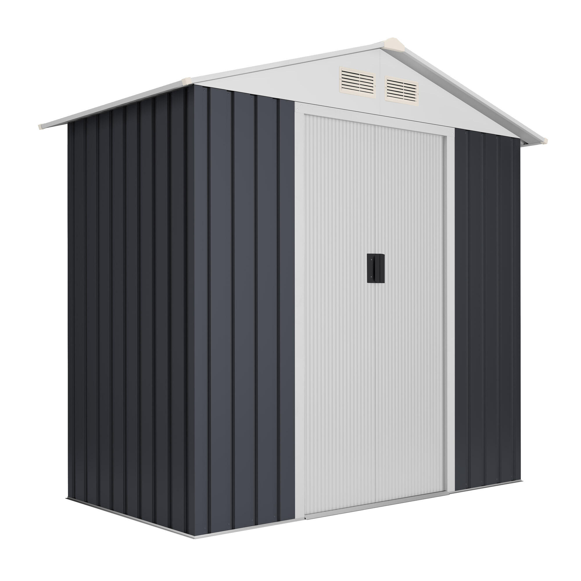 Caseta de metal Advanced Second de 194x188x110 cm y 2.1 m2 con 0.25 mm espesor y doble puerta corredera HOGGAR - 5
