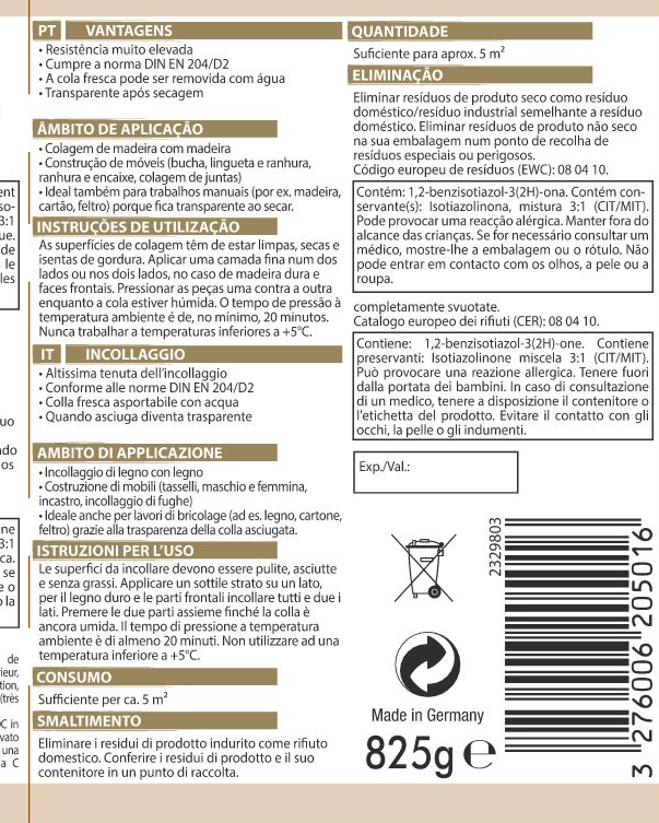 Cola blanca para la madera 825 gr - 2